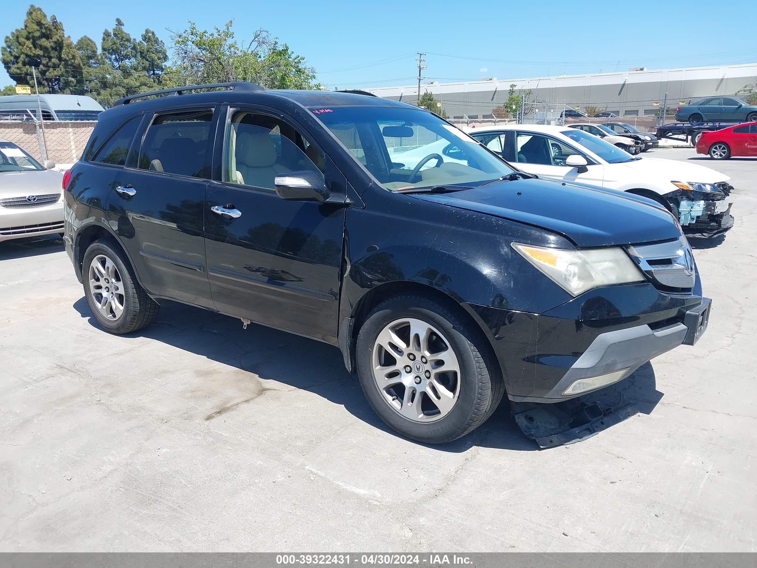 ACURA MDX 2007 2hnyd28427h513163