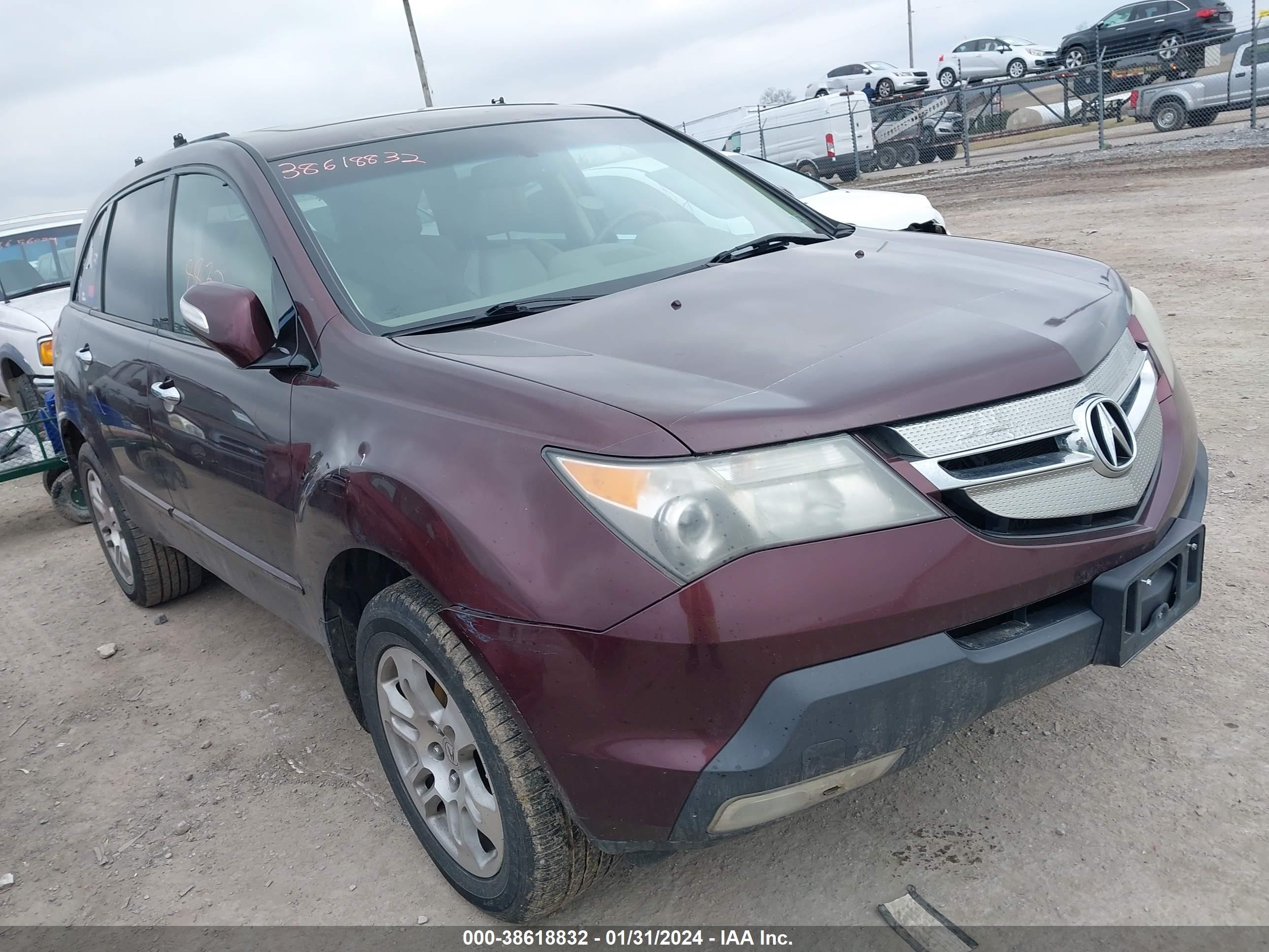 ACURA MDX 2009 2hnyd28449h502460