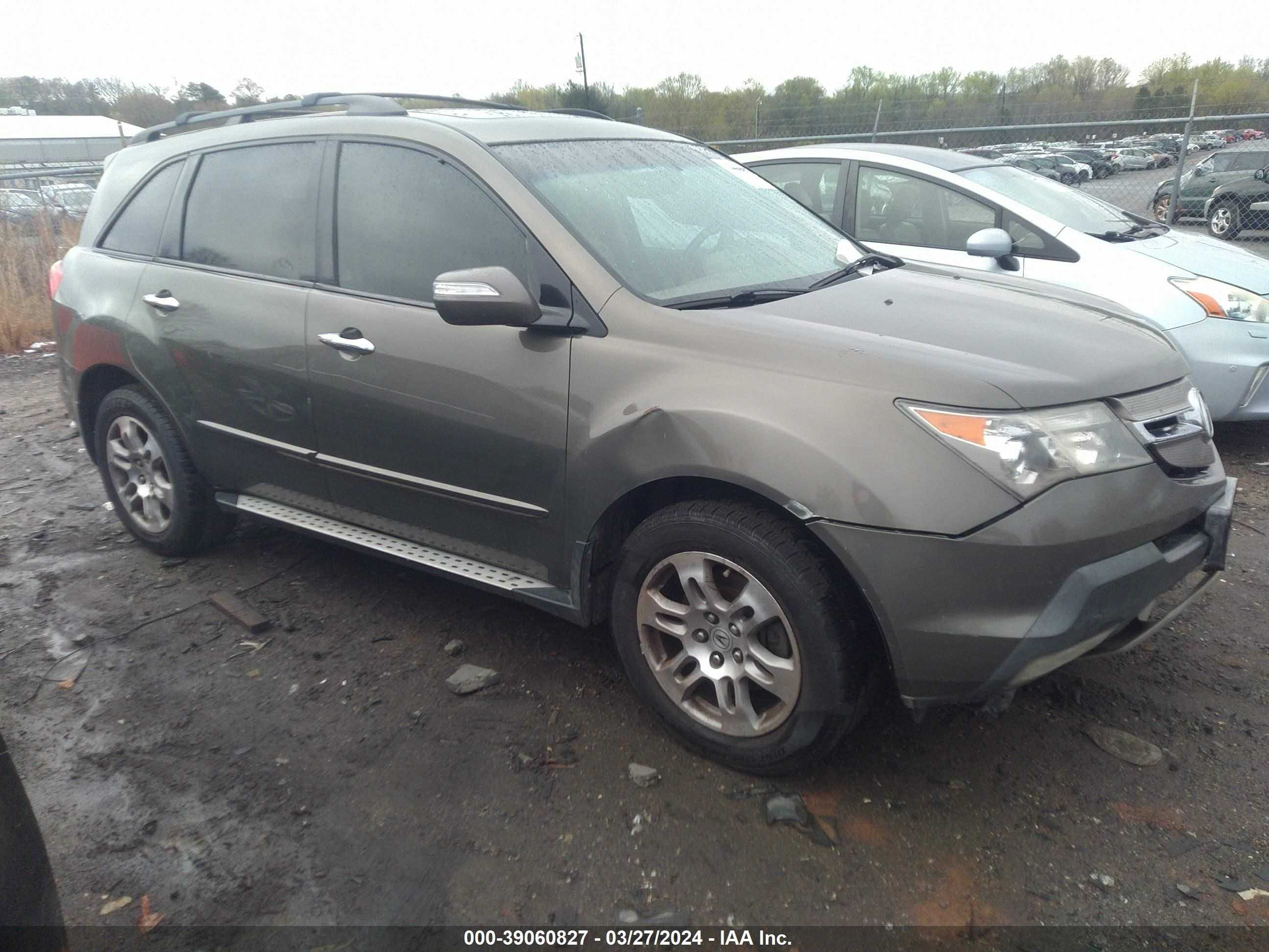 ACURA MDX 2007 2hnyd28467h540902