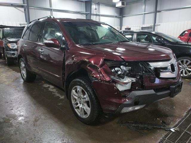 ACURA MDX TECHNO 2008 2hnyd28478h547200