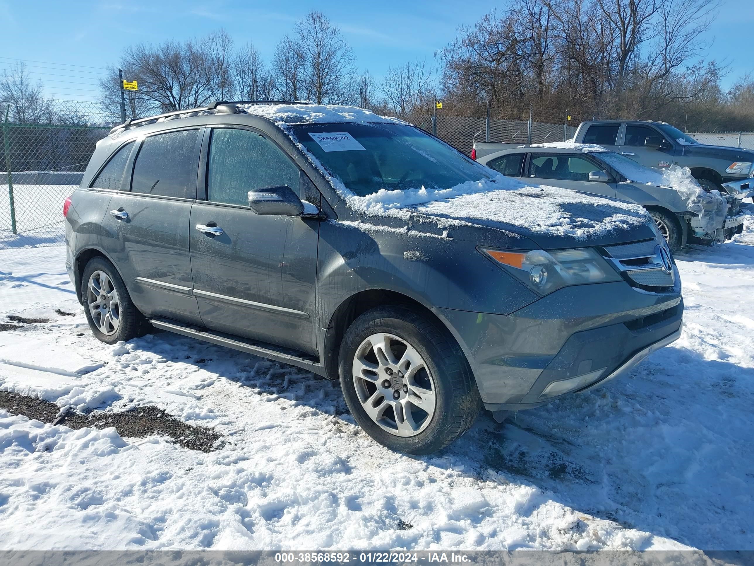 ACURA MDX 2007 2hnyd28487h509487