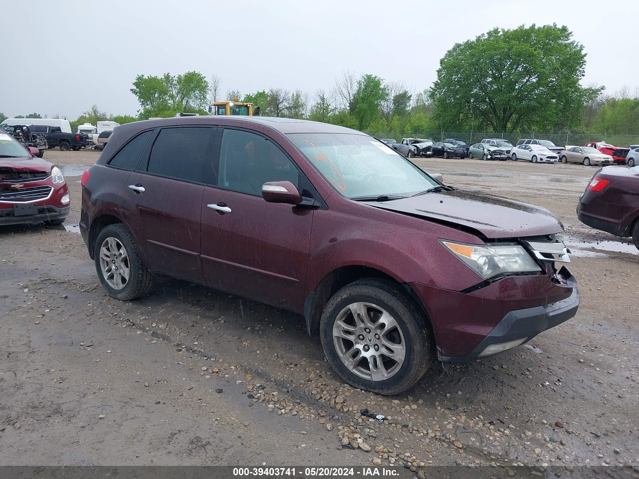 ACURA MDX 2007 2hnyd28487h527049