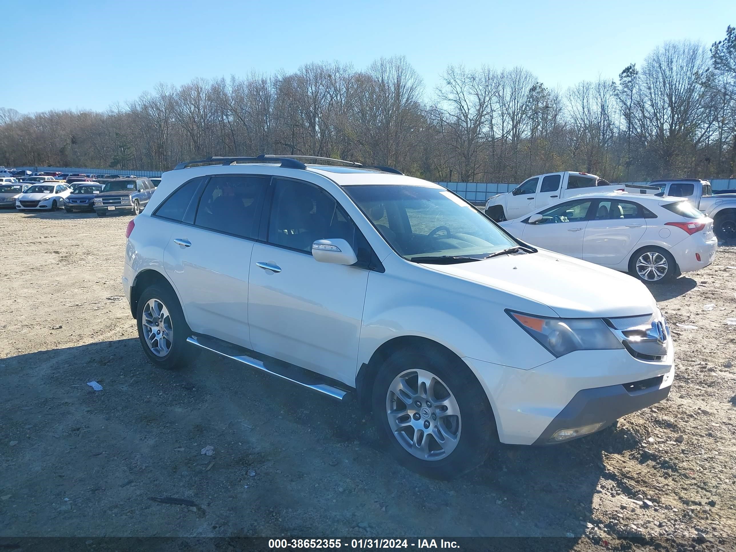 ACURA MDX 2009 2hnyd28499h525121