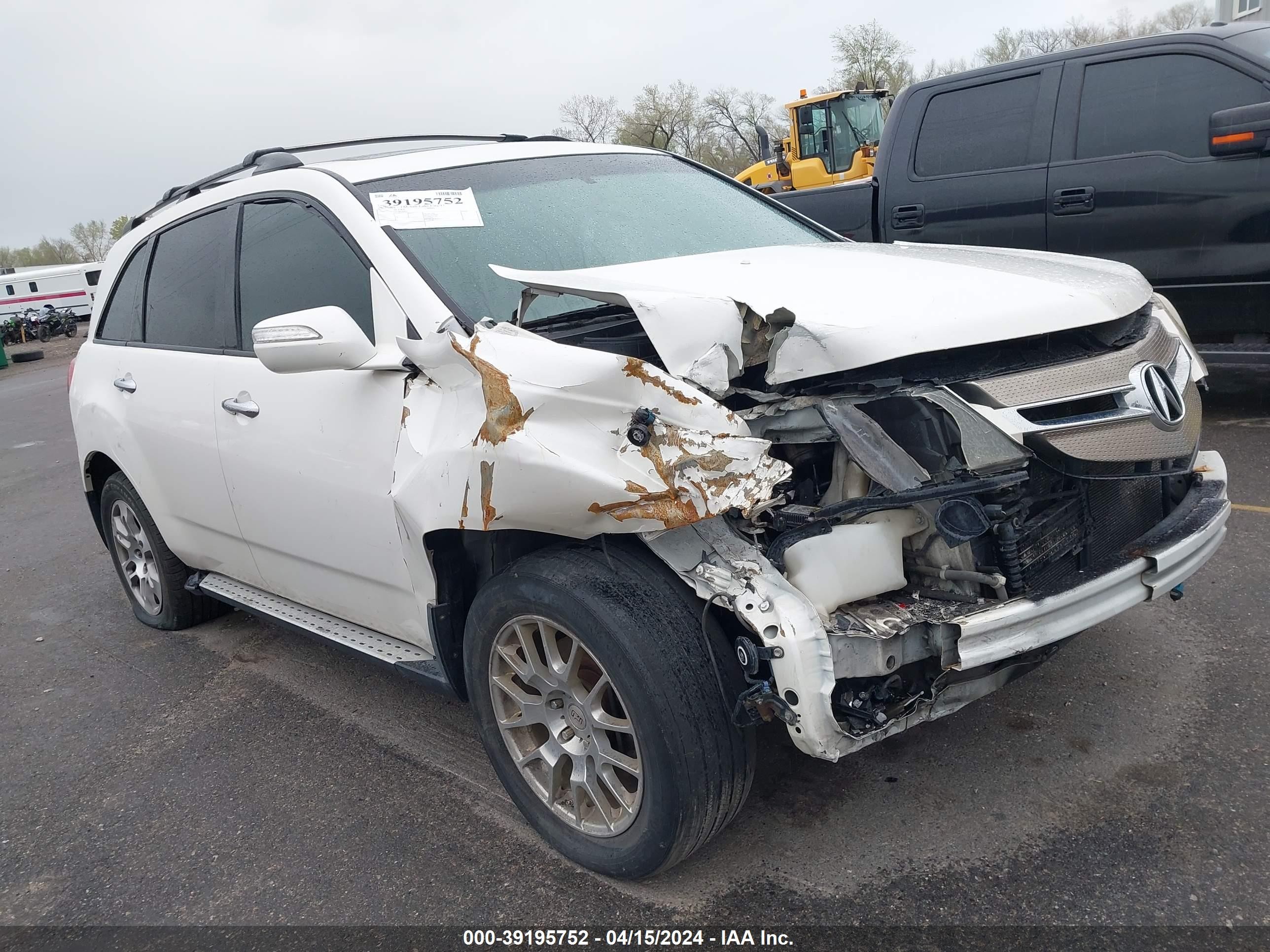 ACURA MDX 2007 2hnyd284x7h549652