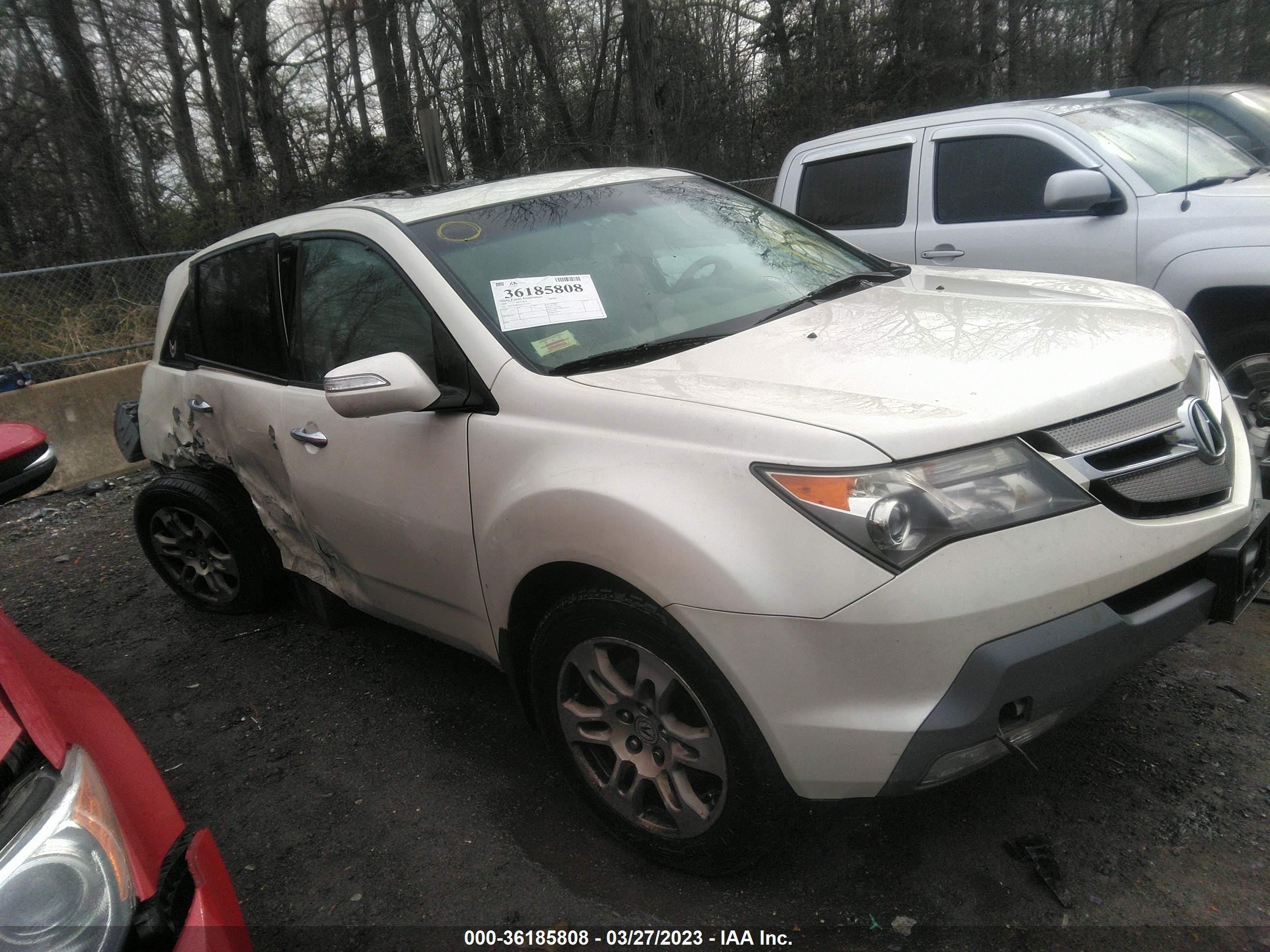 ACURA MDX 2009 2hnyd284x9h525127