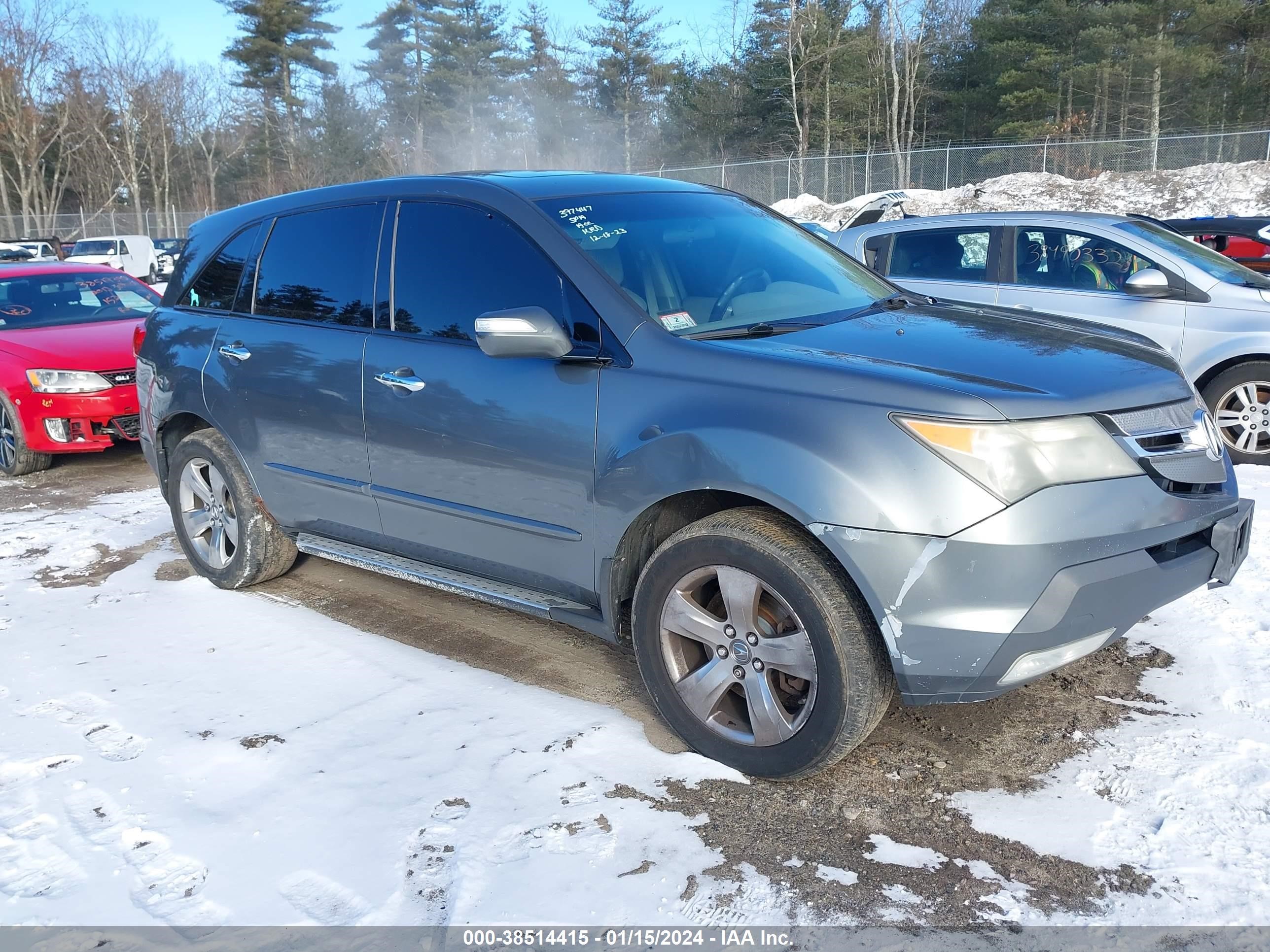 ACURA MDX 2007 2hnyd28507h522887