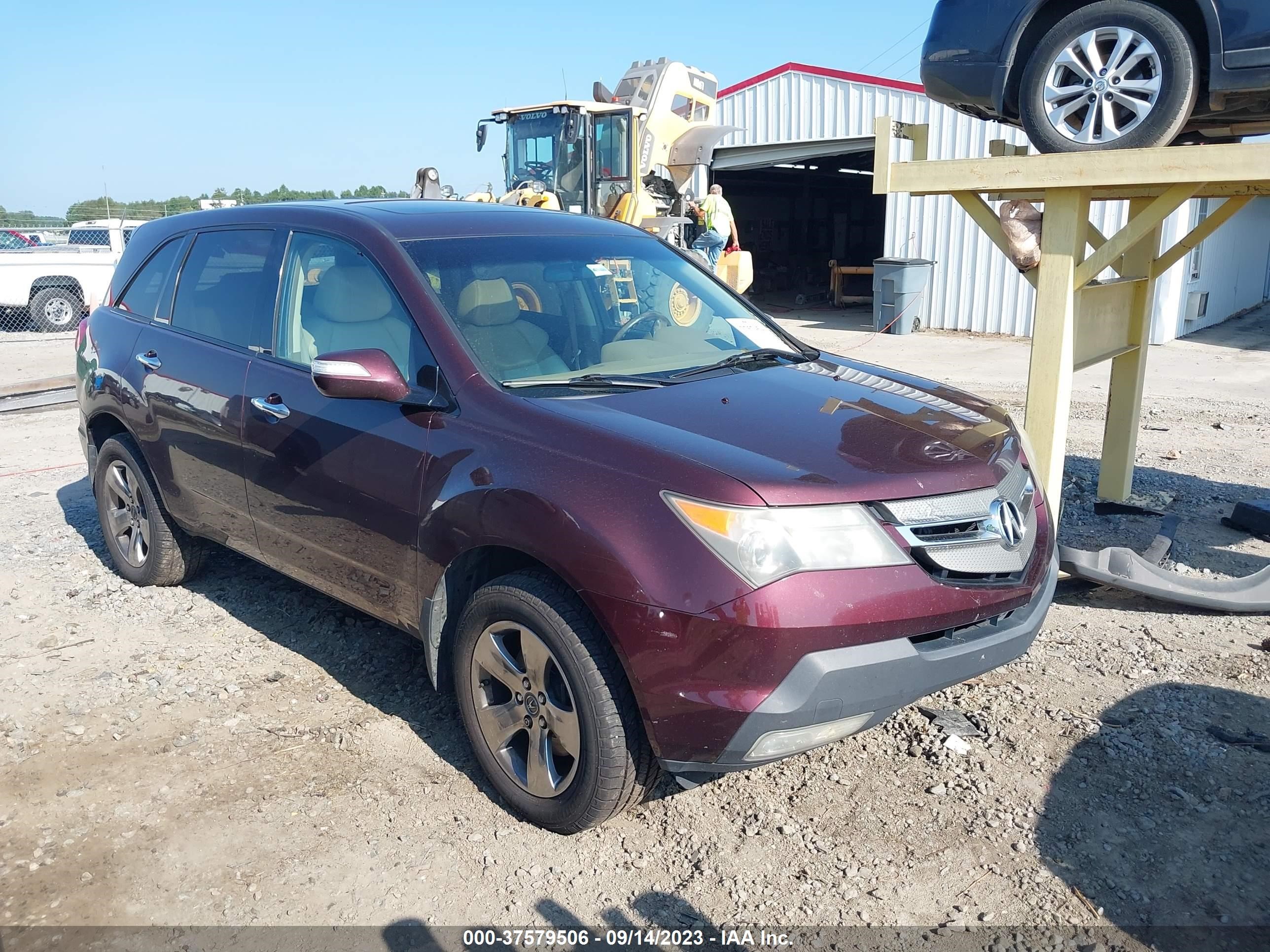 ACURA MDX 2007 2hnyd28527h542980