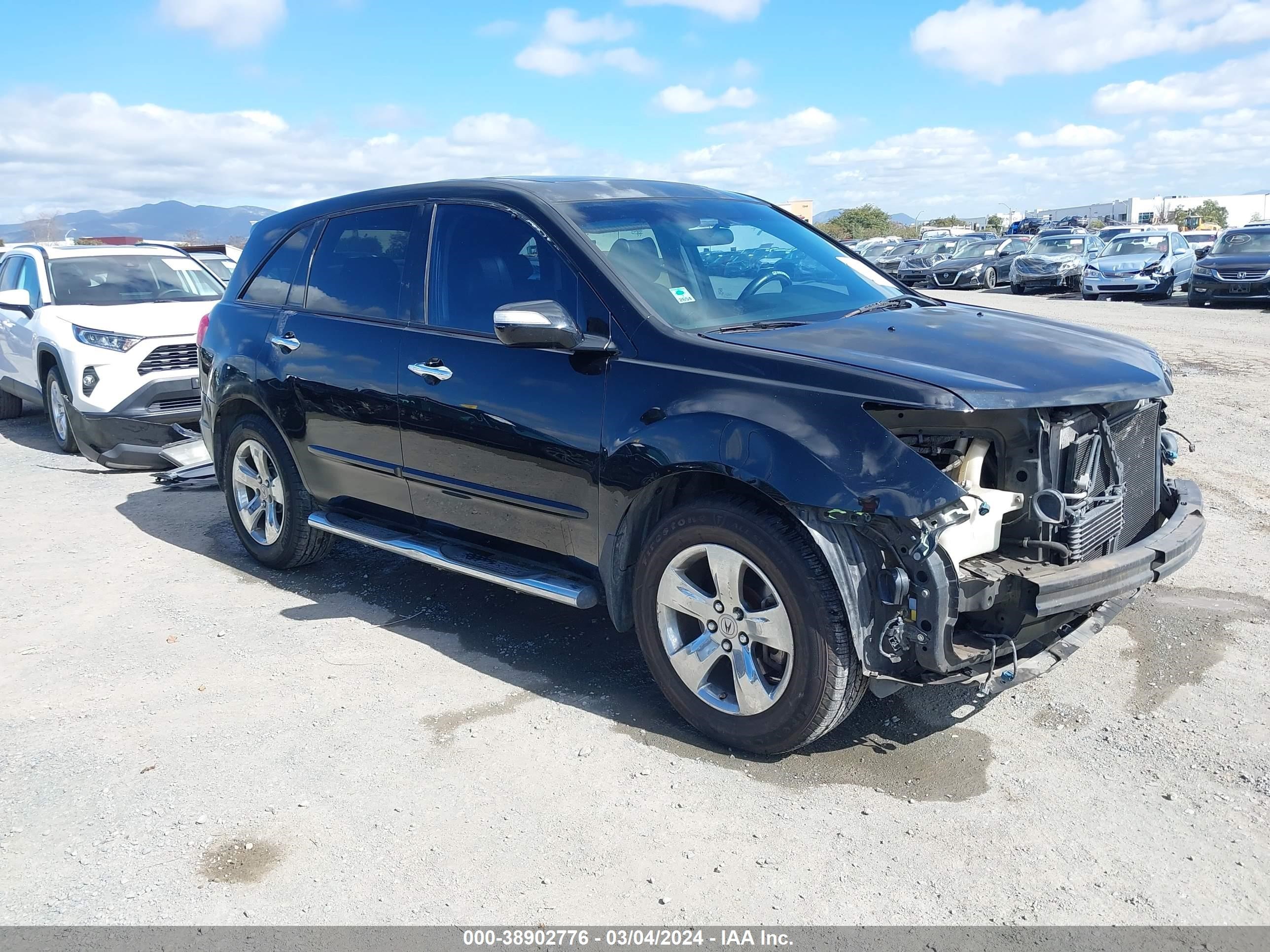 ACURA MDX 2007 2hnyd28527h553364