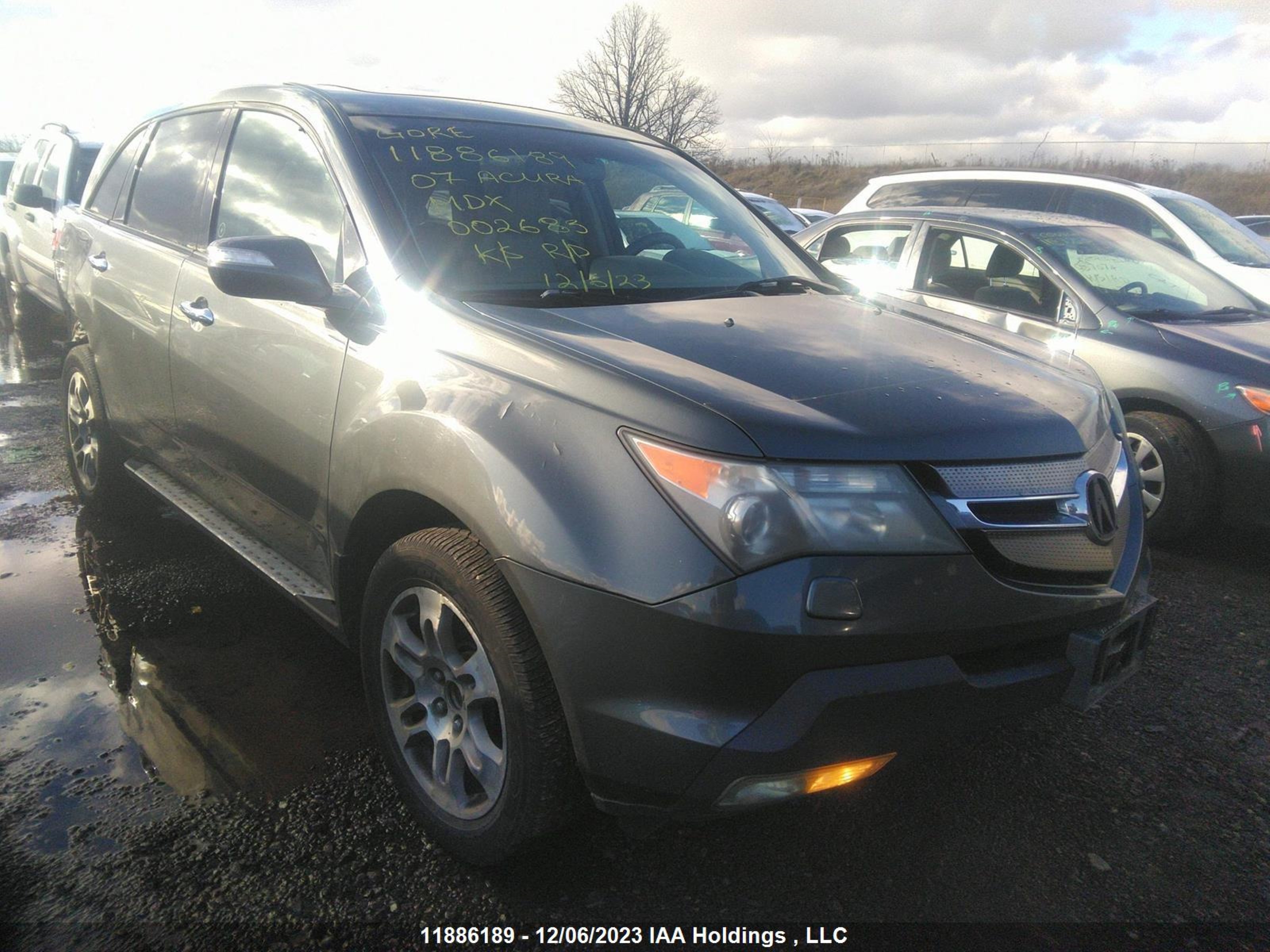 ACURA MDX 2007 2hnyd28537h002683