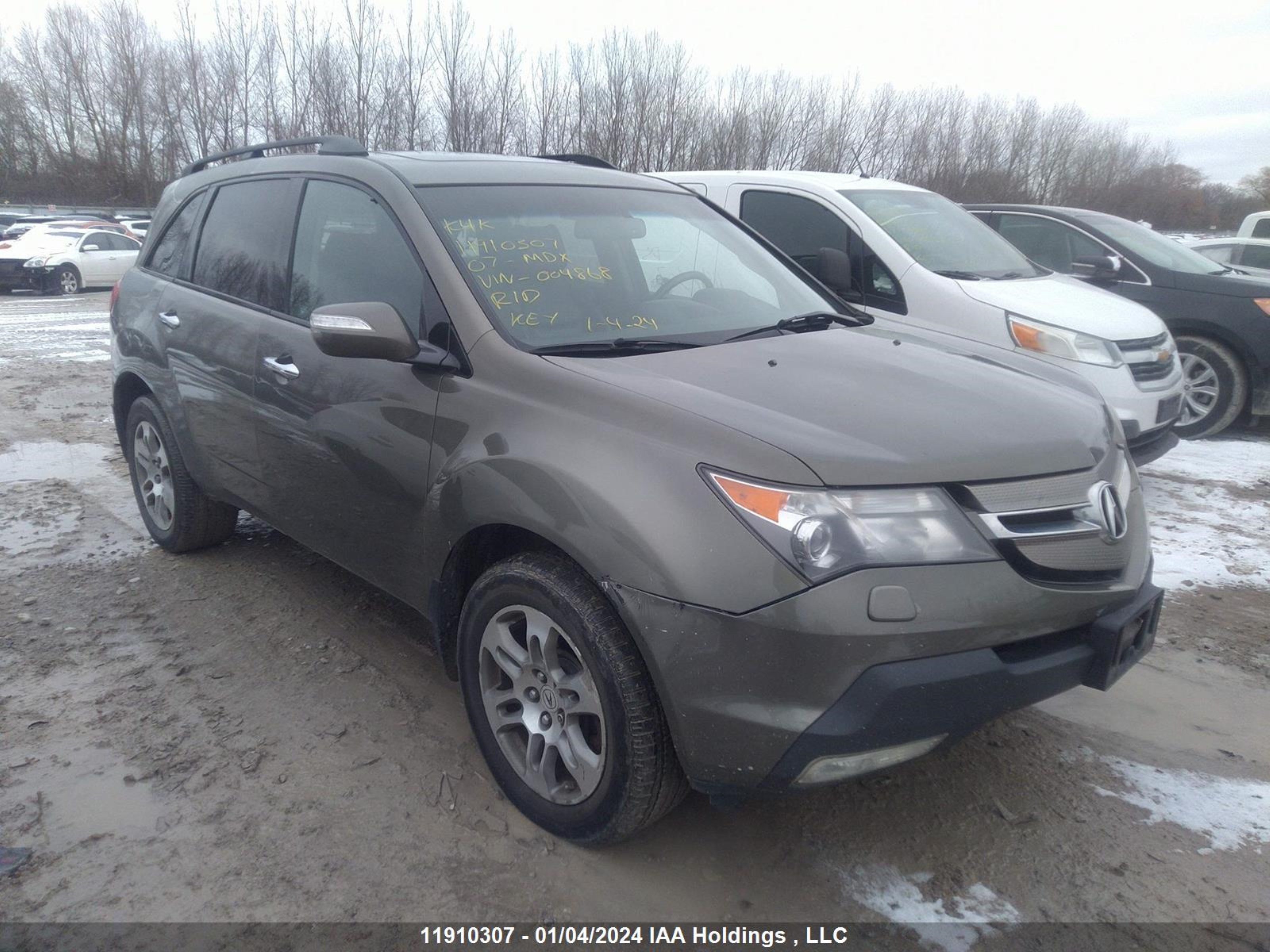 ACURA MDX SPORT 2007 2hnyd28537h004868