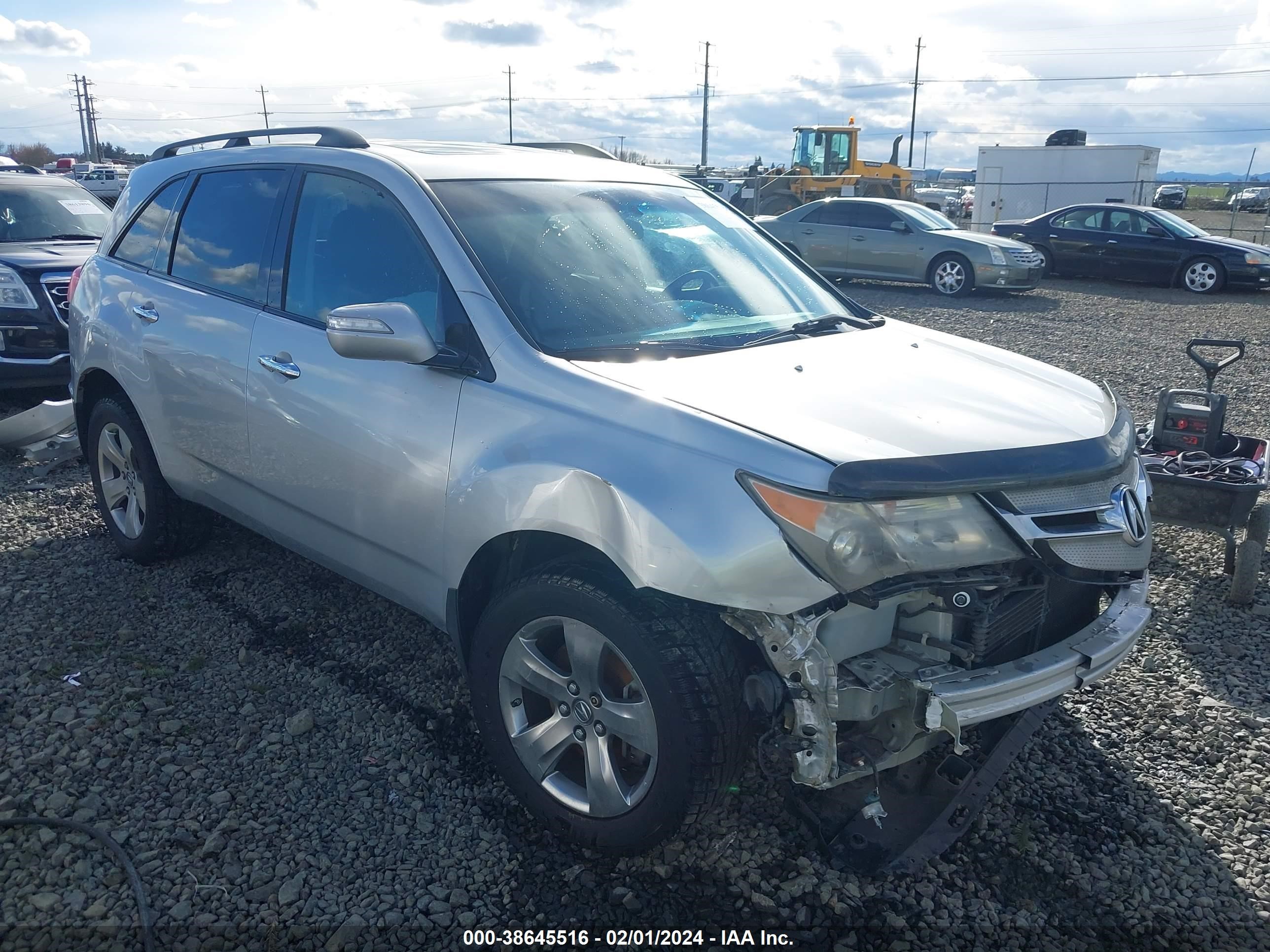 ACURA MDX 2007 2hnyd28547h518051