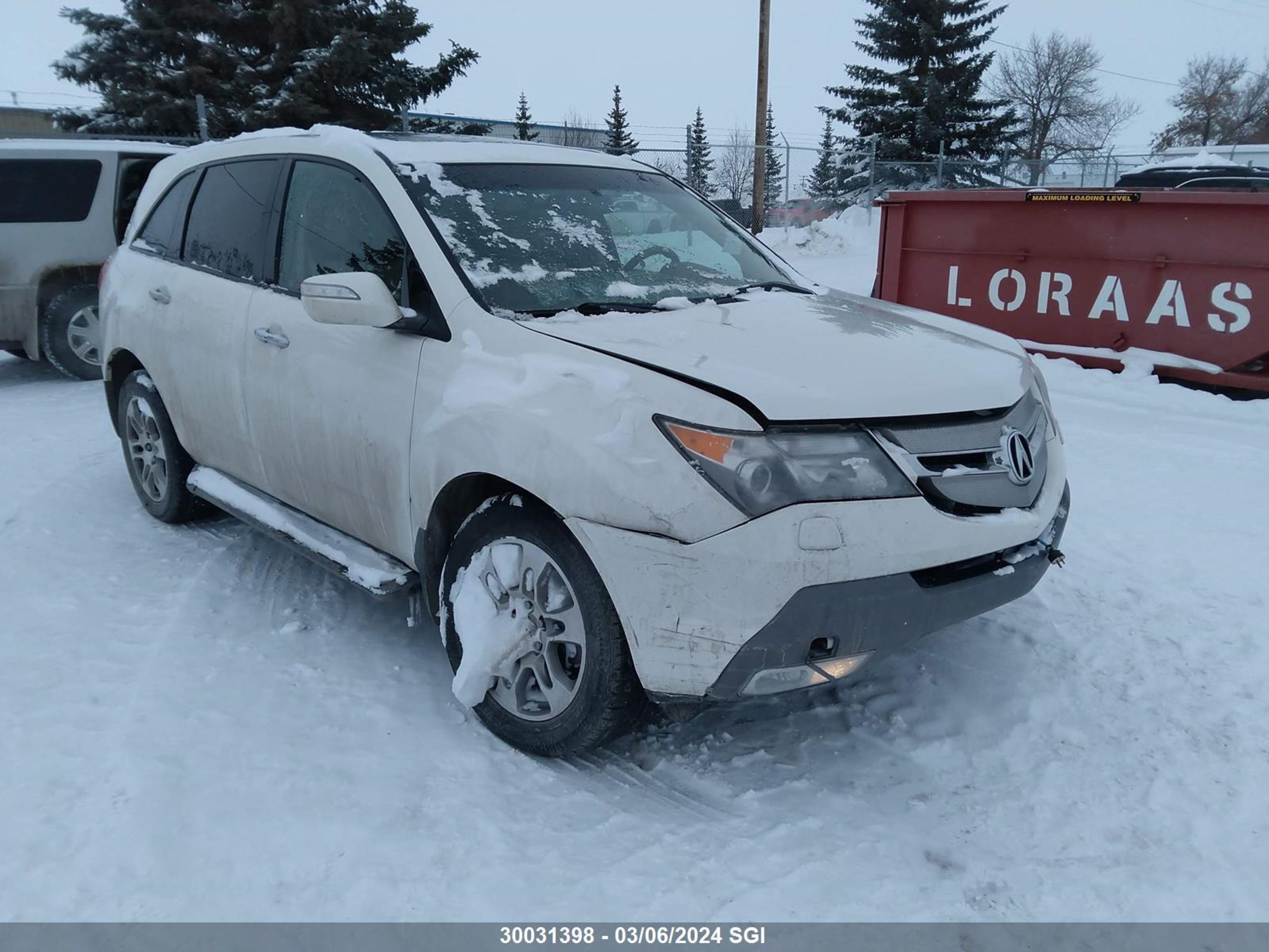 ACURA MDX 2008 2hnyd28578h002333