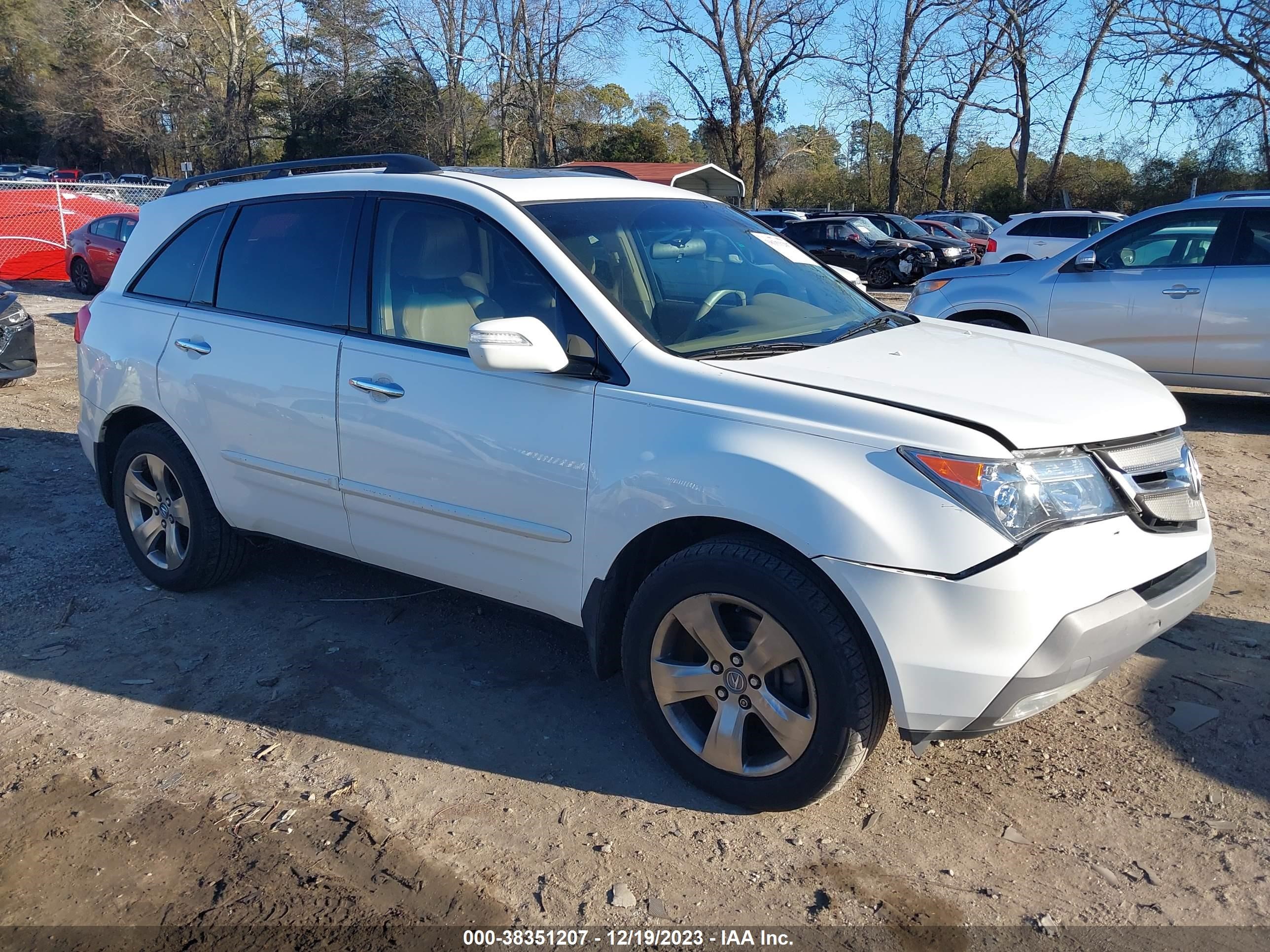 ACURA MDX 2007 2hnyd285x7h516031