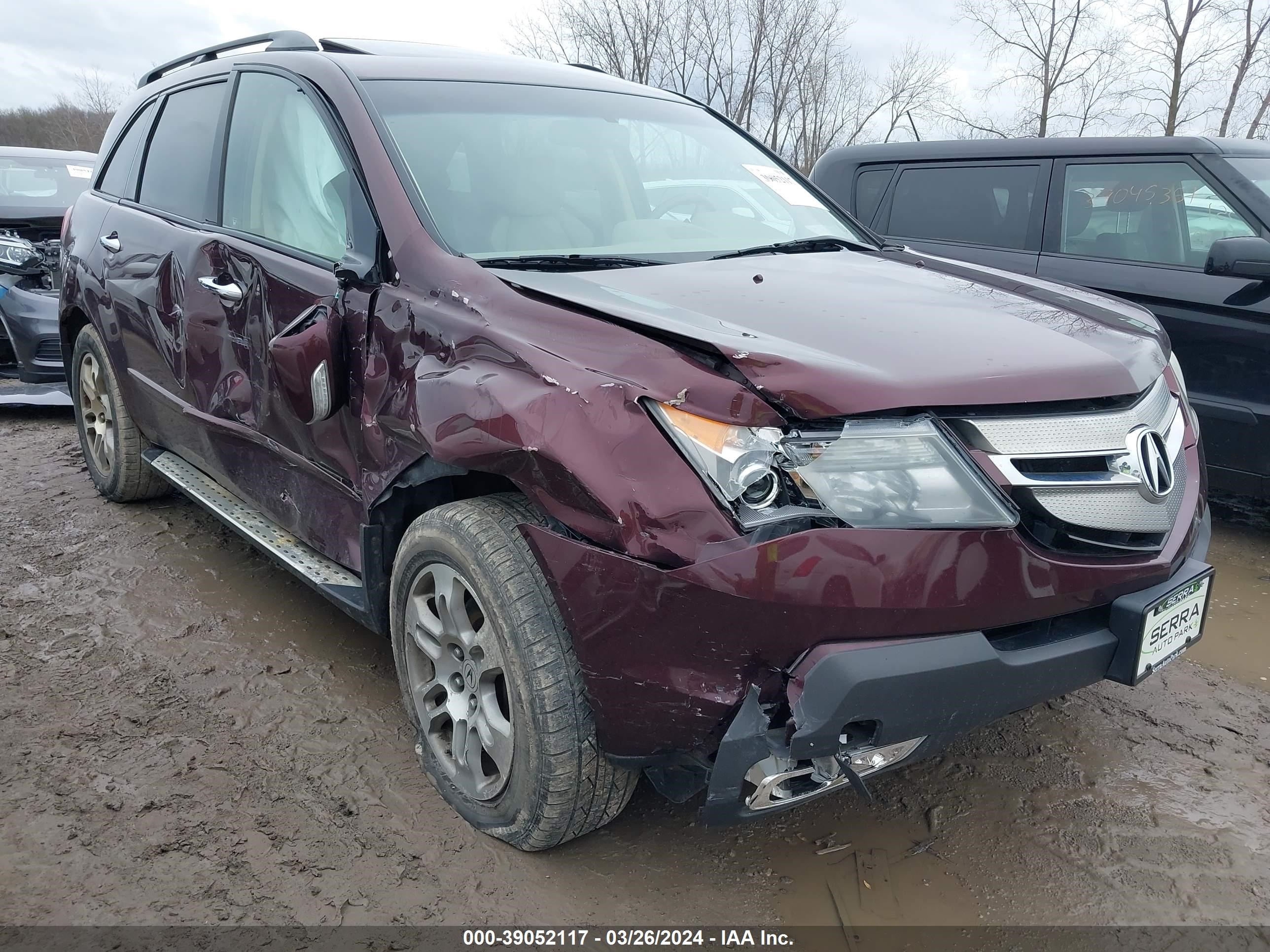 ACURA MDX 2008 2hnyd28608h548383