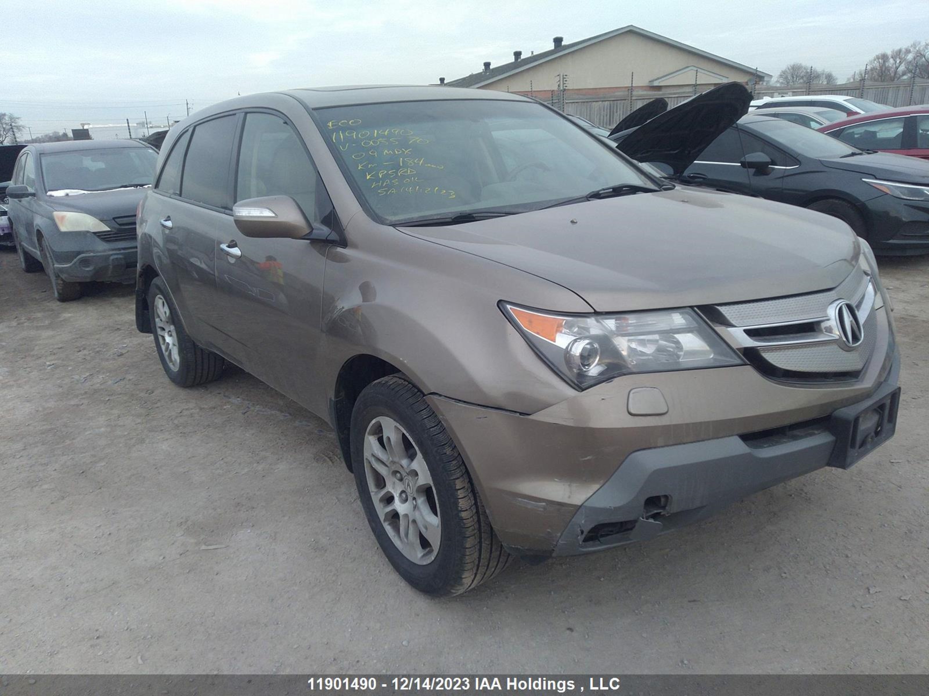 ACURA MDX 2009 2hnyd28609h005570