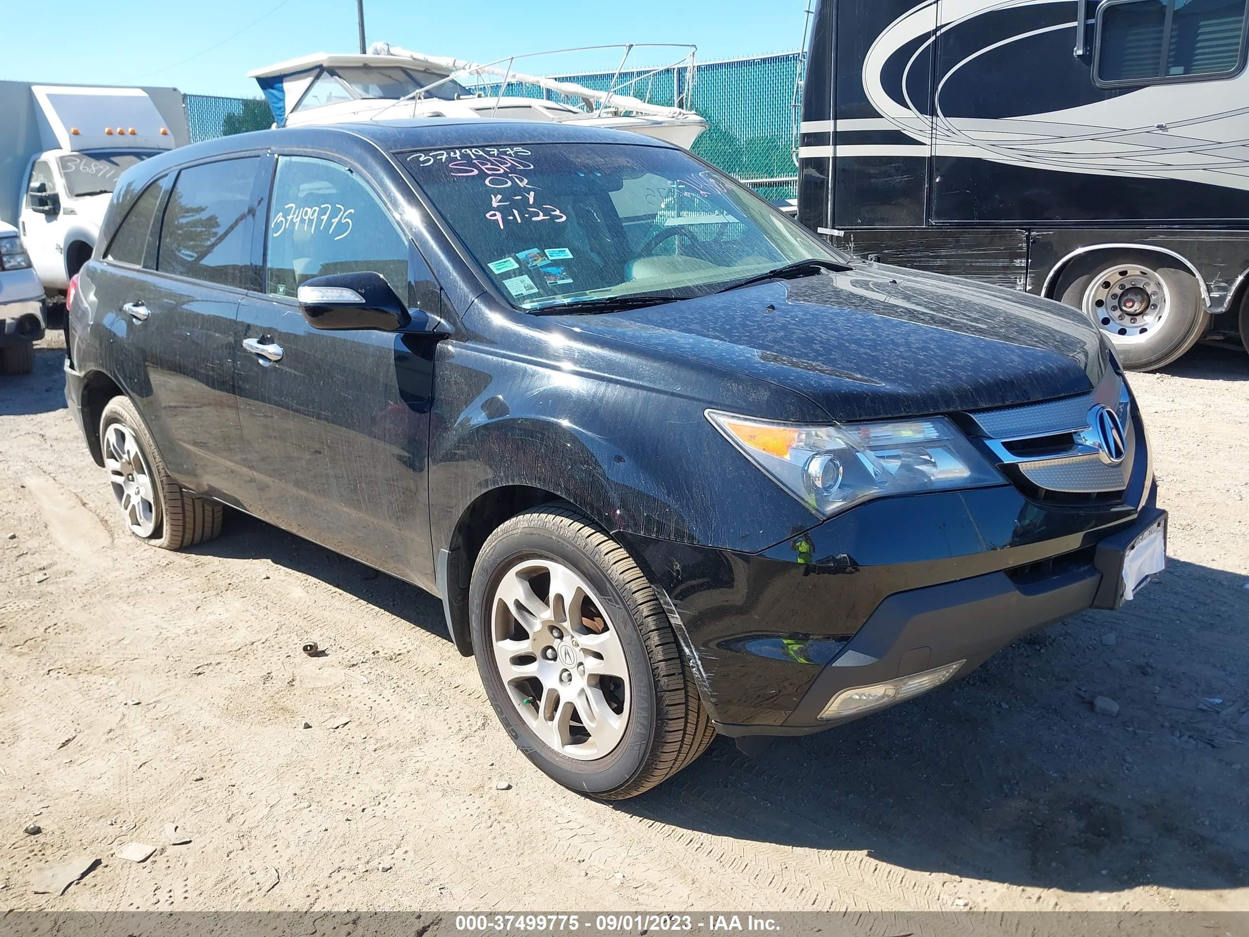 ACURA MDX 2009 2hnyd28609h524862