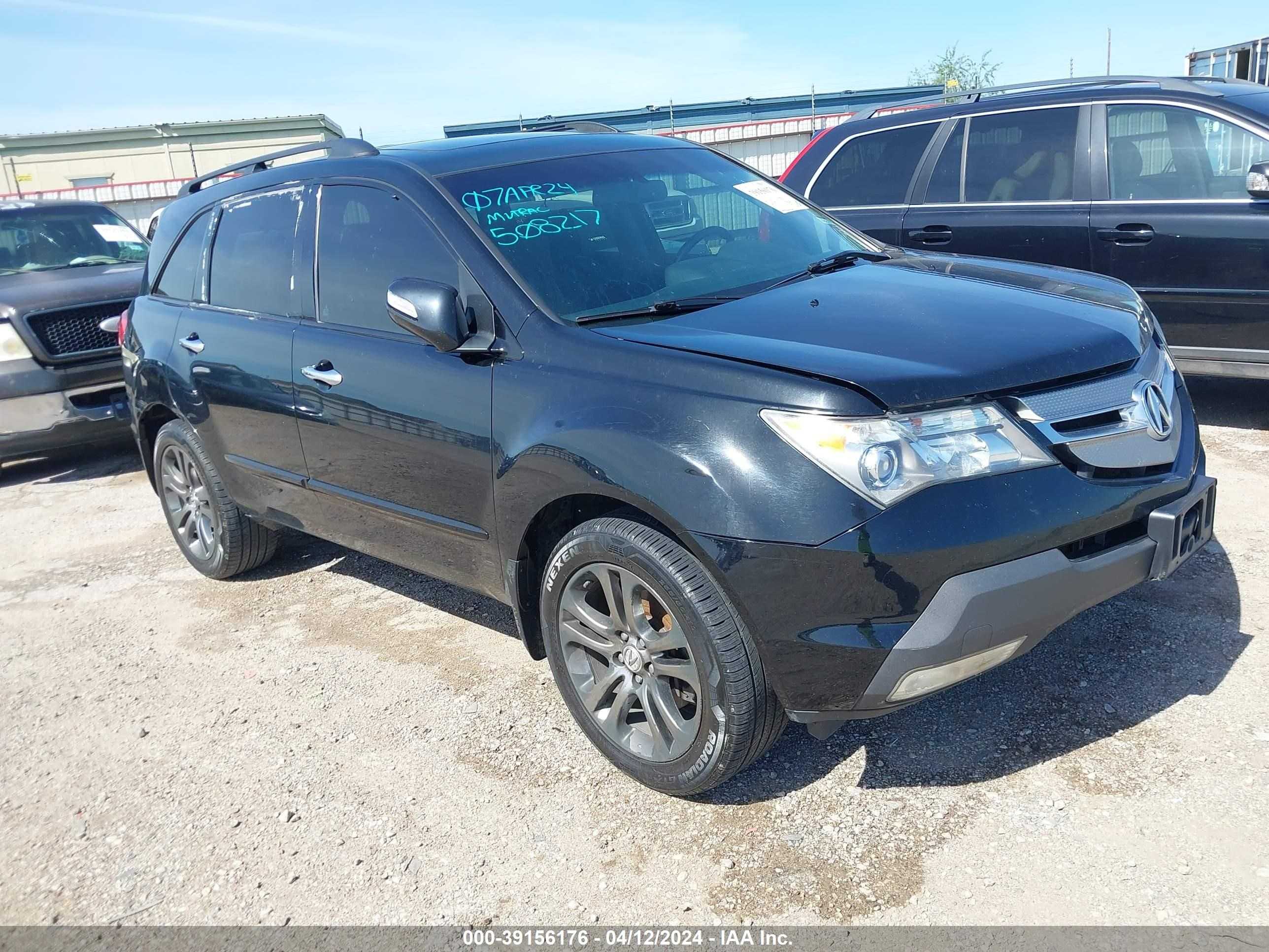 ACURA MDX 2009 2hnyd28619h508217