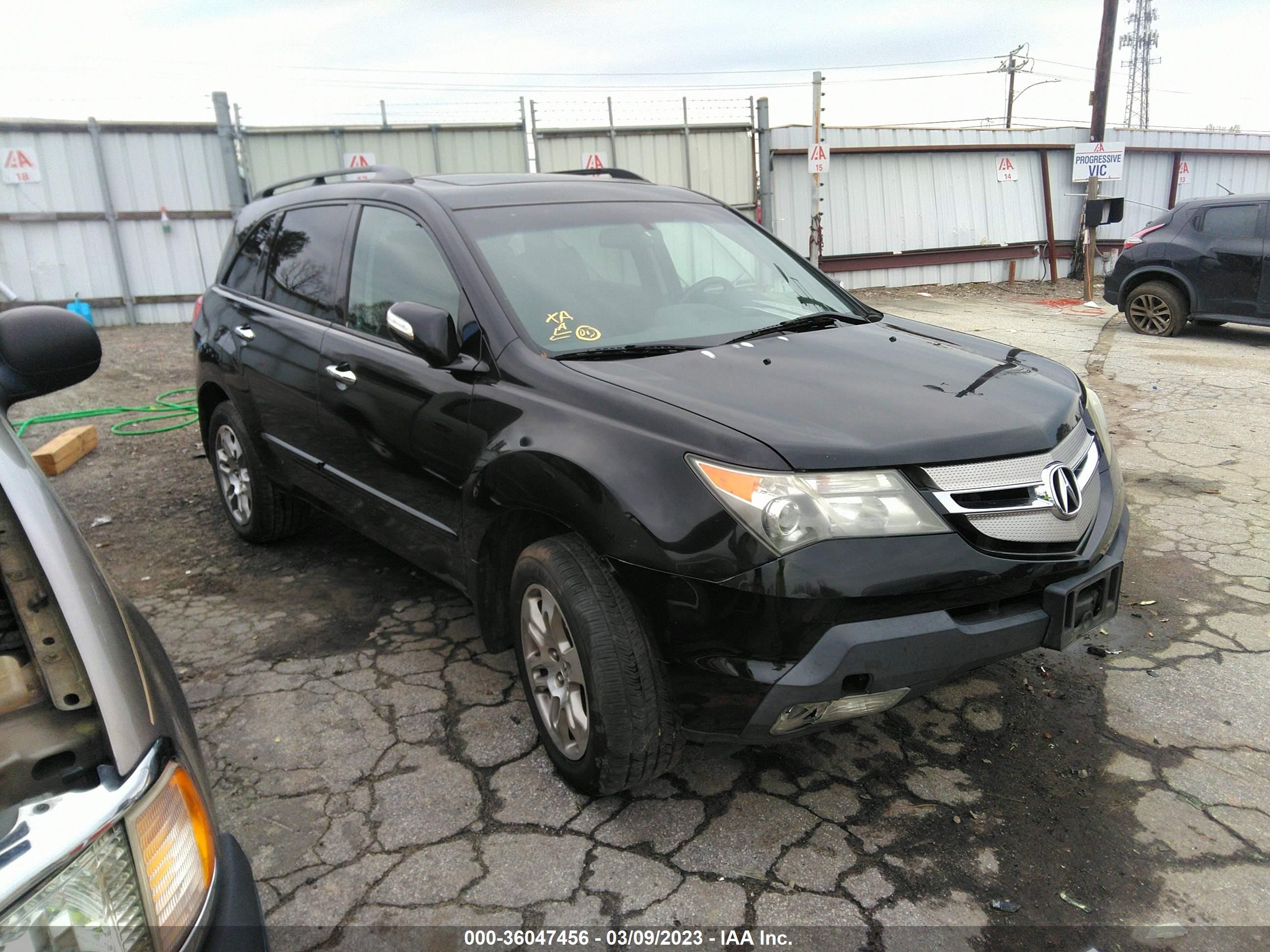 ACURA MDX 2009 2hnyd28629h523678