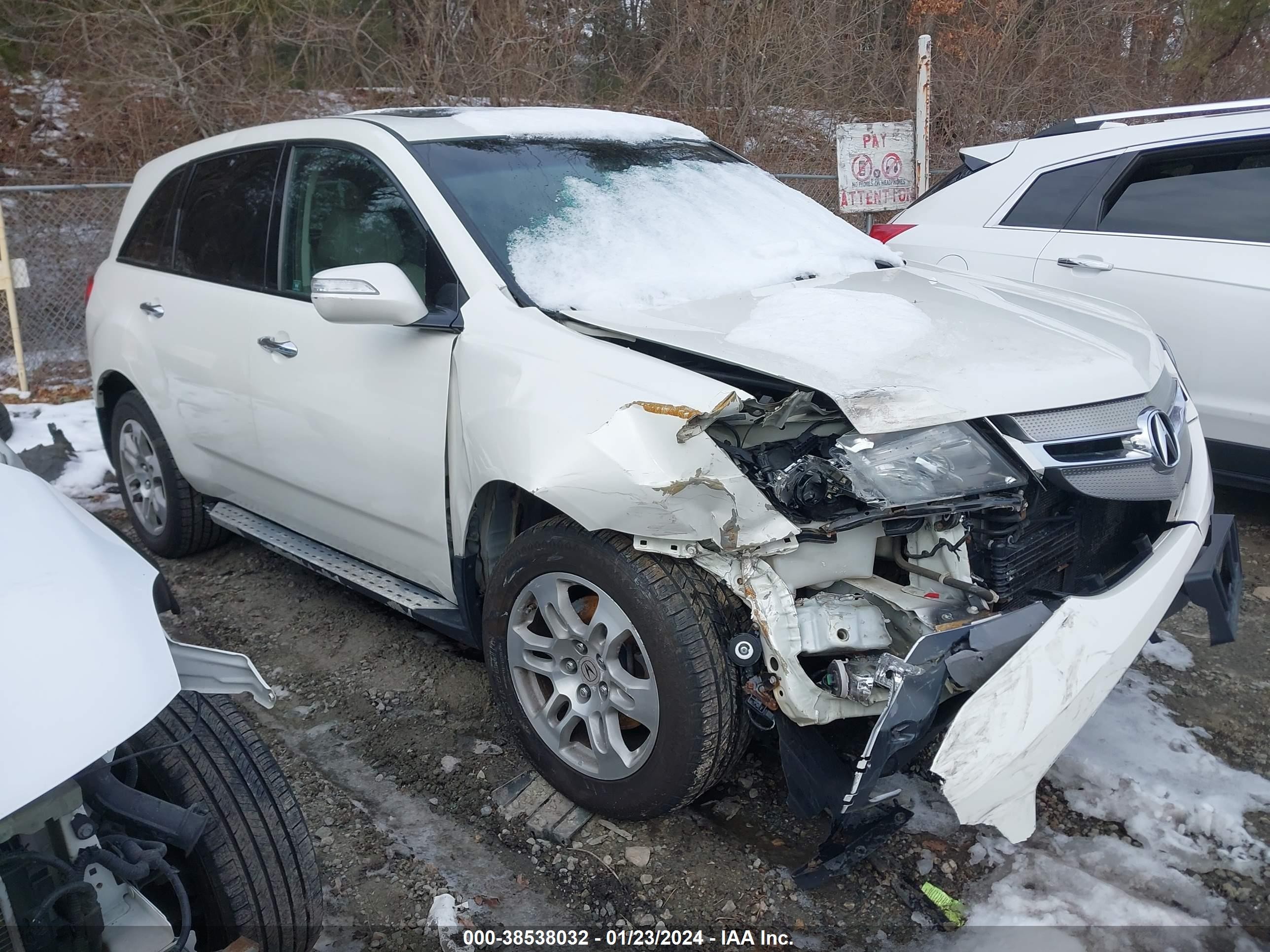 ACURA MDX 2009 2hnyd28649h518319