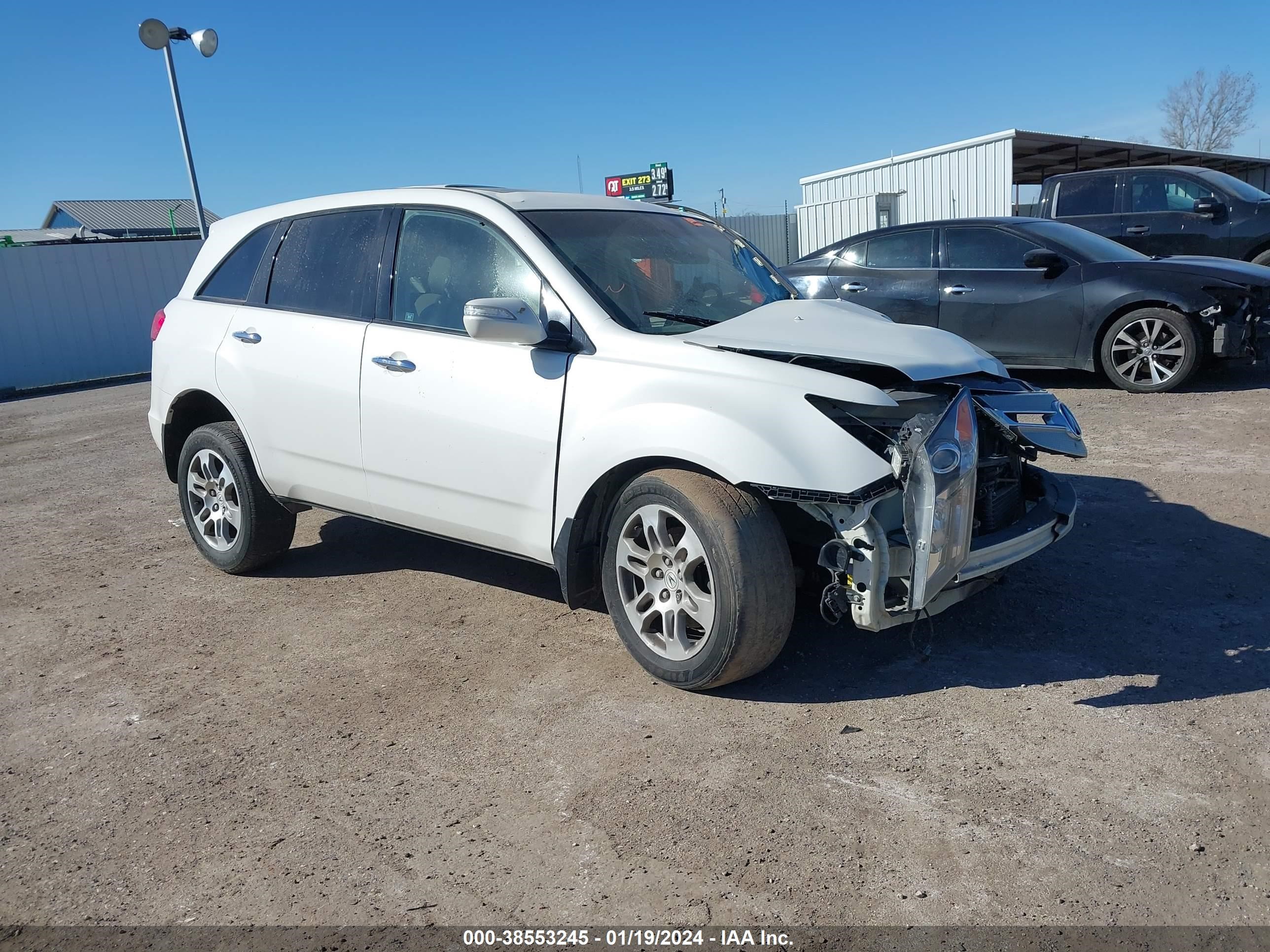 ACURA MDX 2009 2hnyd28649h532849