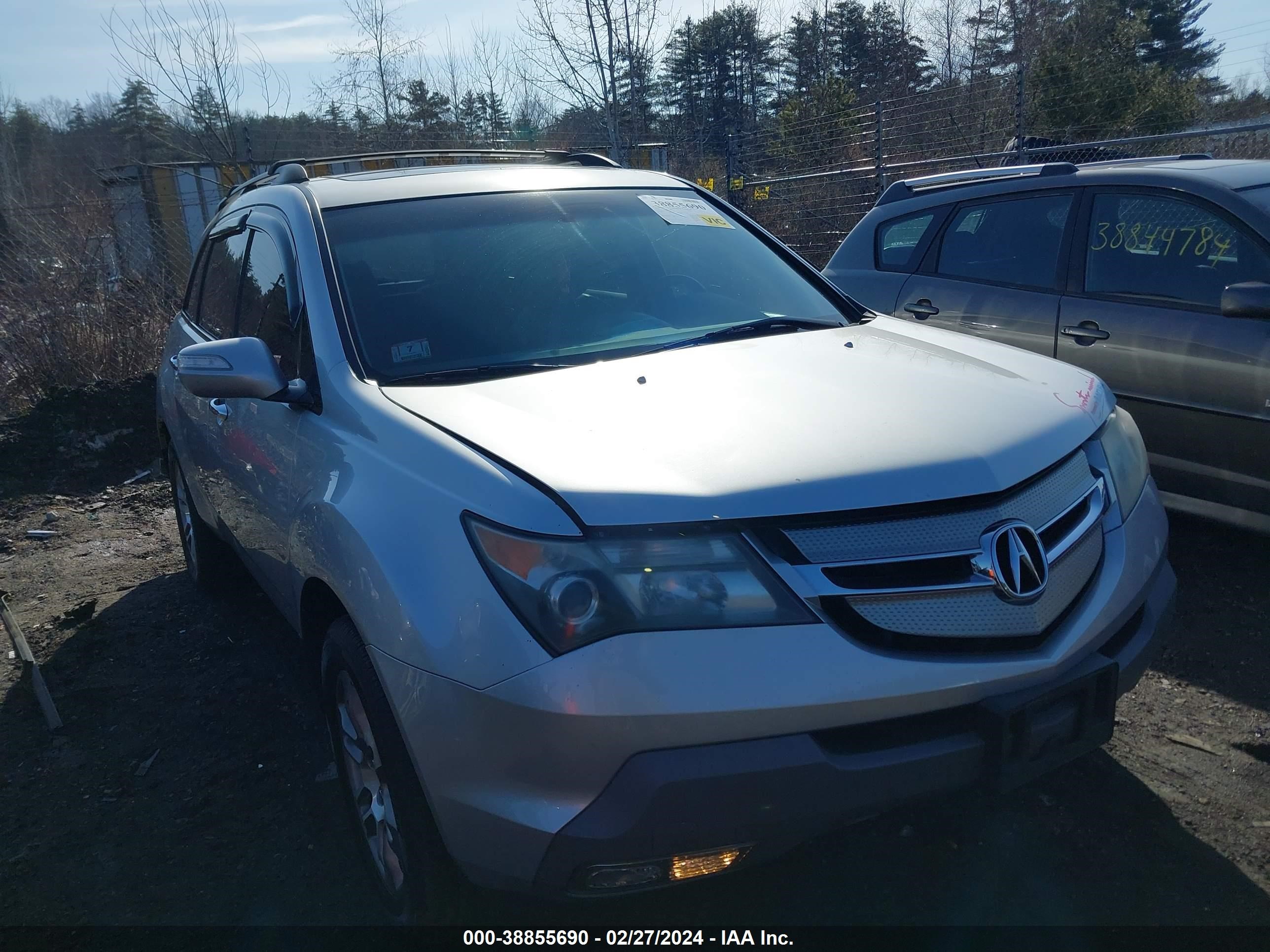 ACURA MDX 2009 2hnyd28659h523691