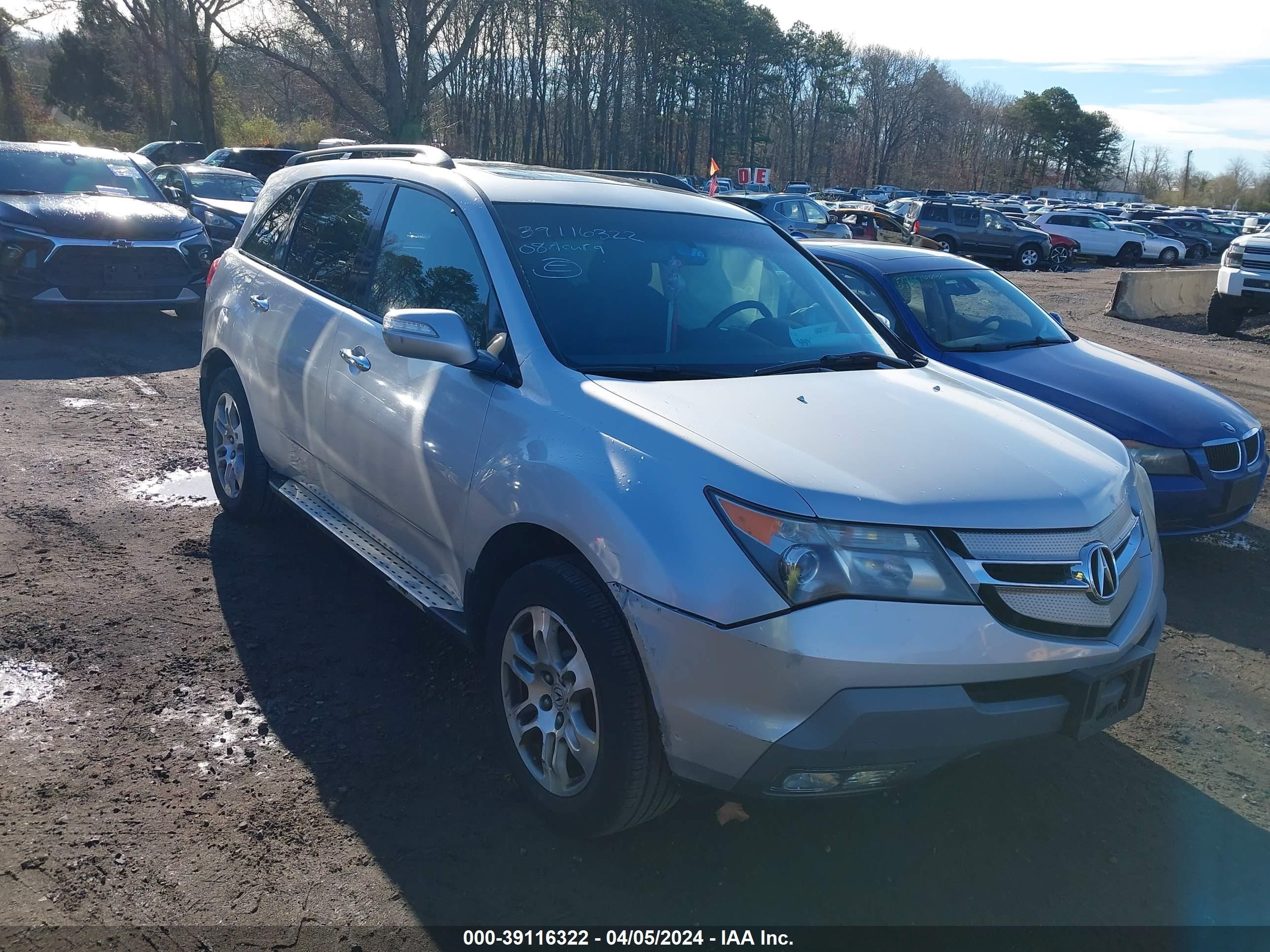 ACURA MDX 2008 2hnyd28668h553068