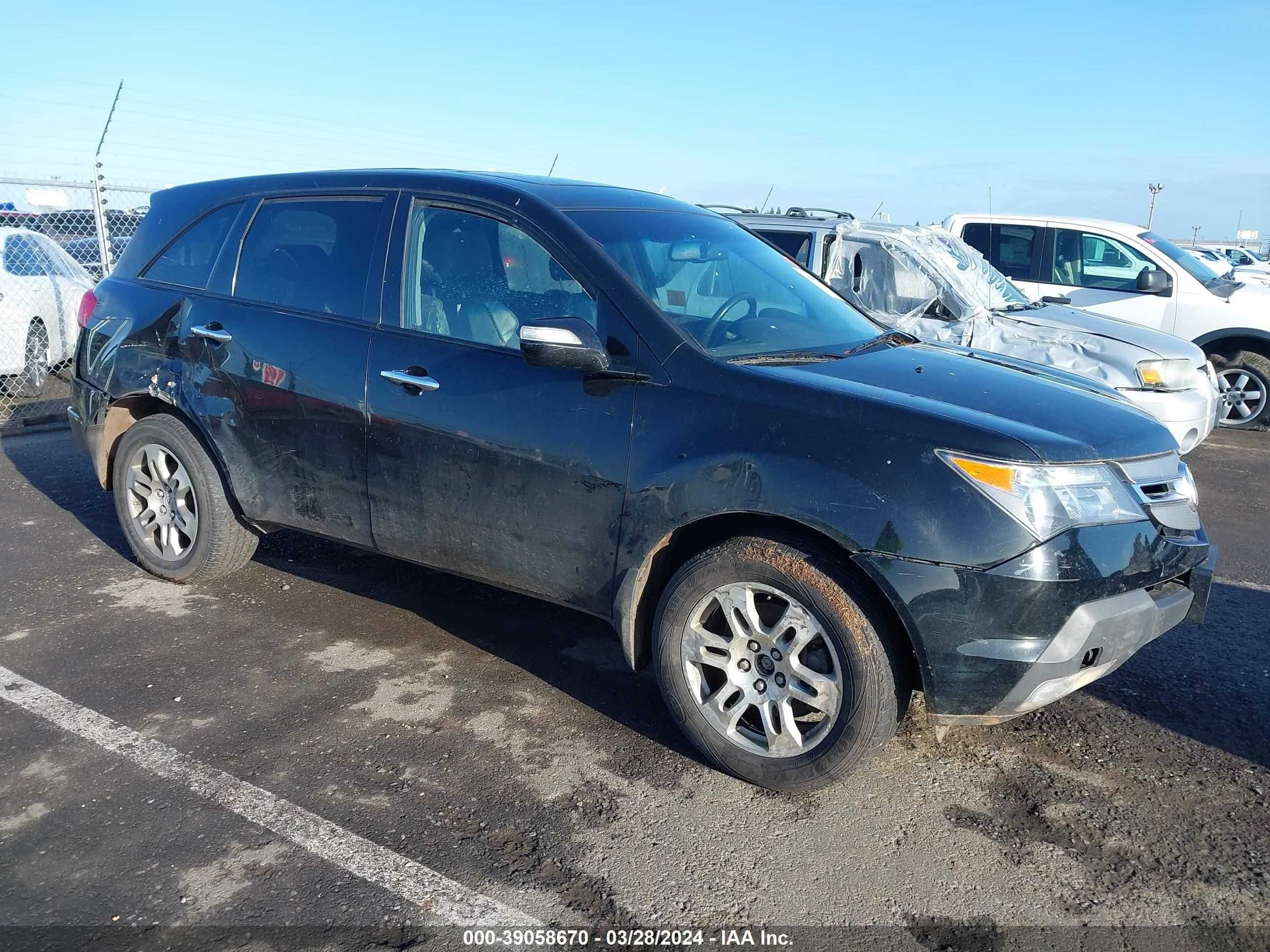 ACURA MDX 2008 2hnyd28698h549886