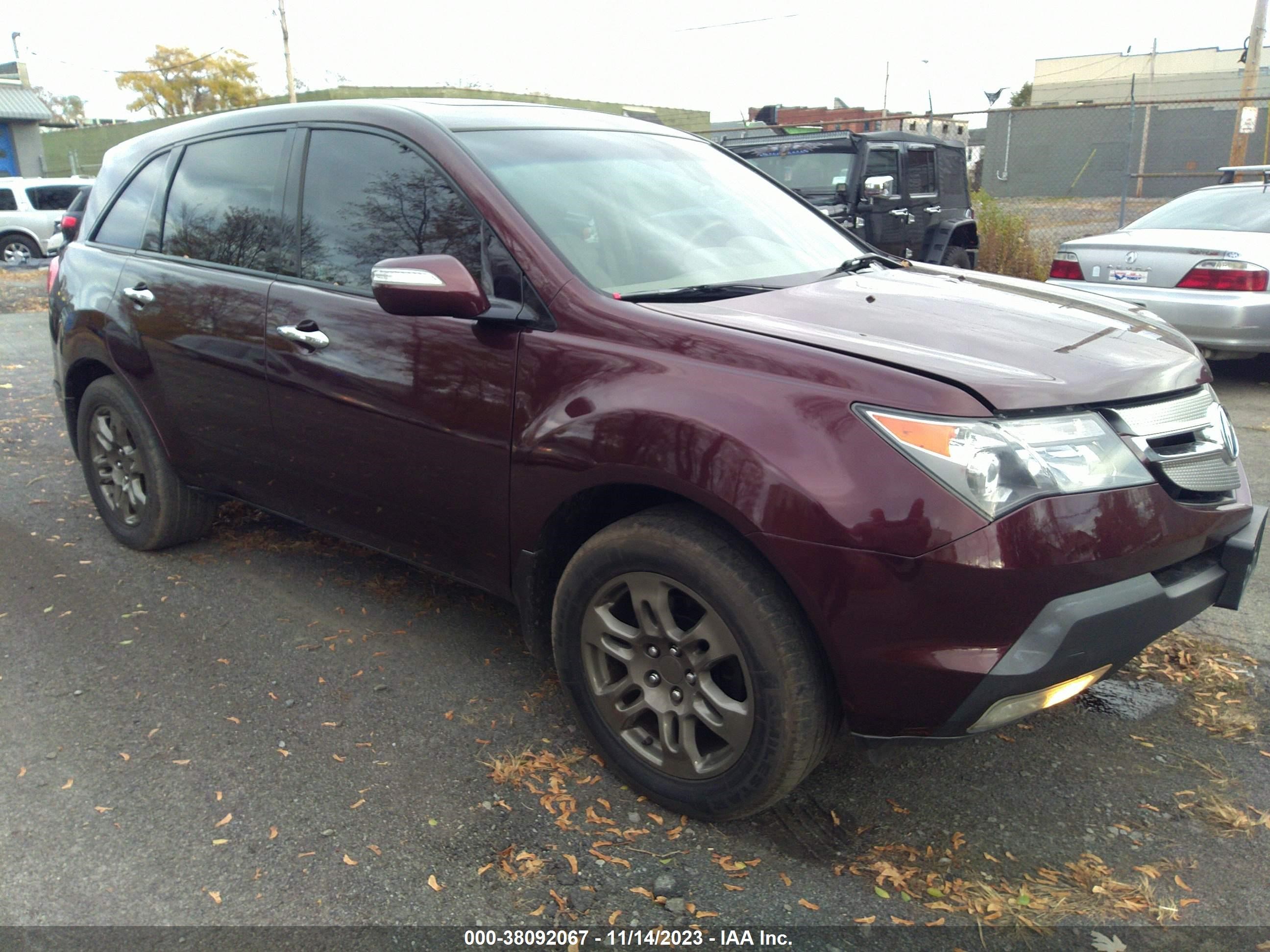 ACURA MDX 2009 2hnyd28699h525816