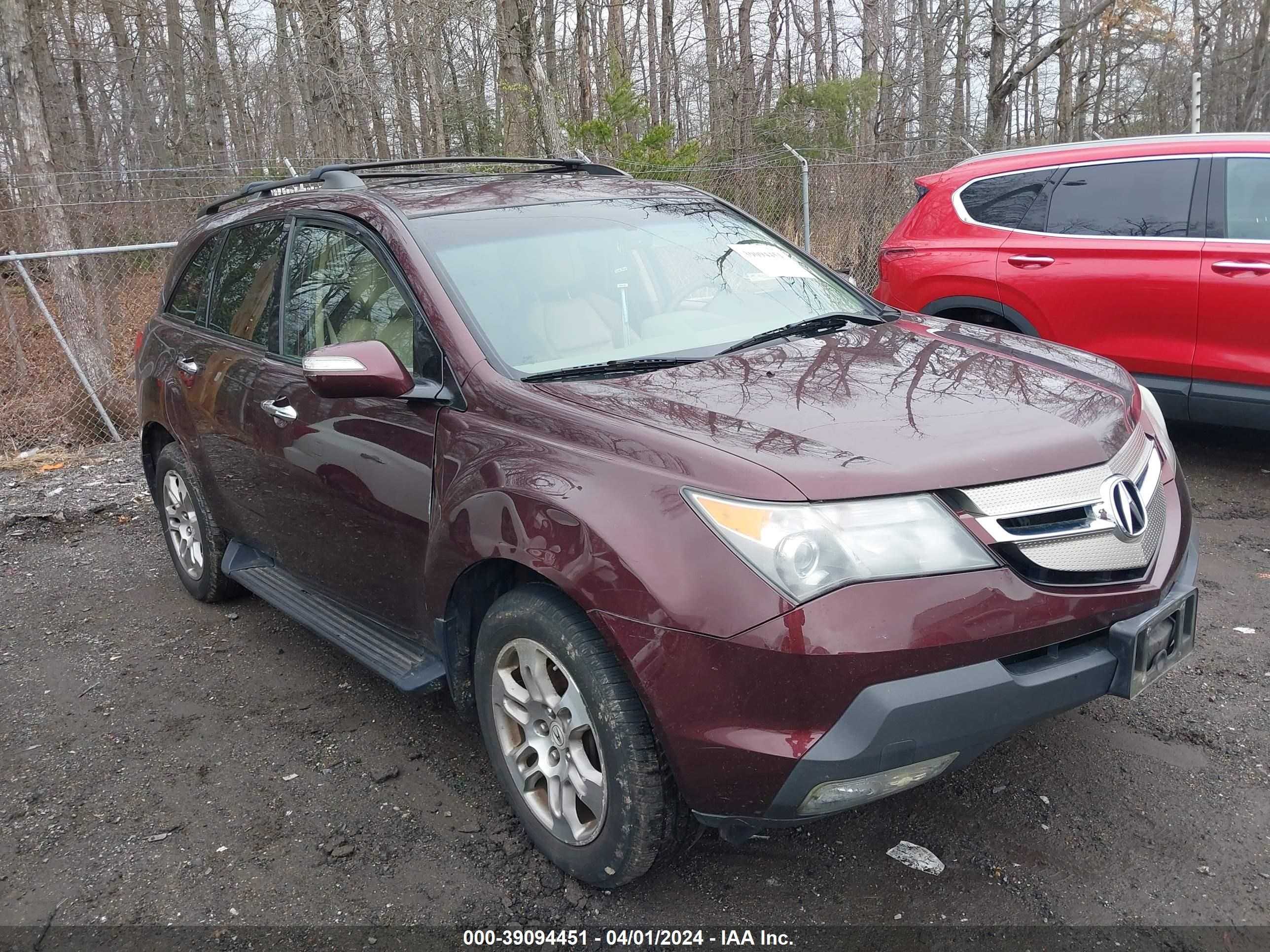 ACURA MDX 2009 2hnyd28699h532510