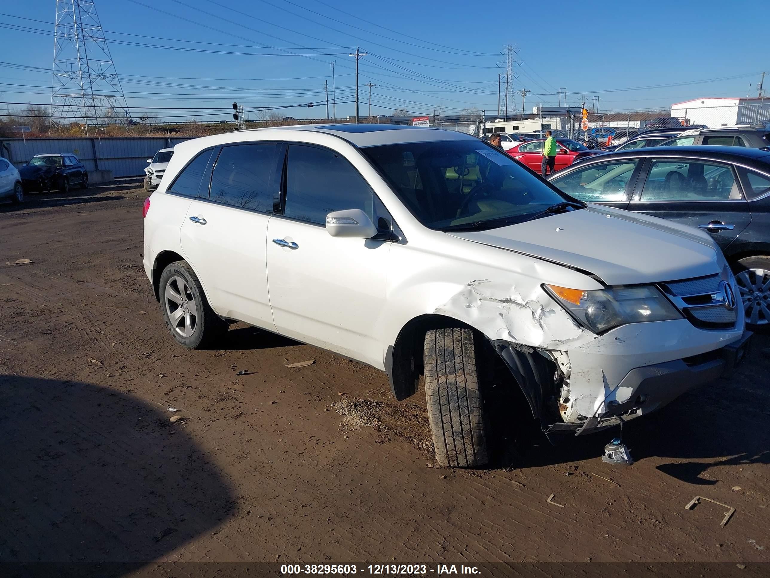 ACURA MDX 2009 2hnyd28729h504962