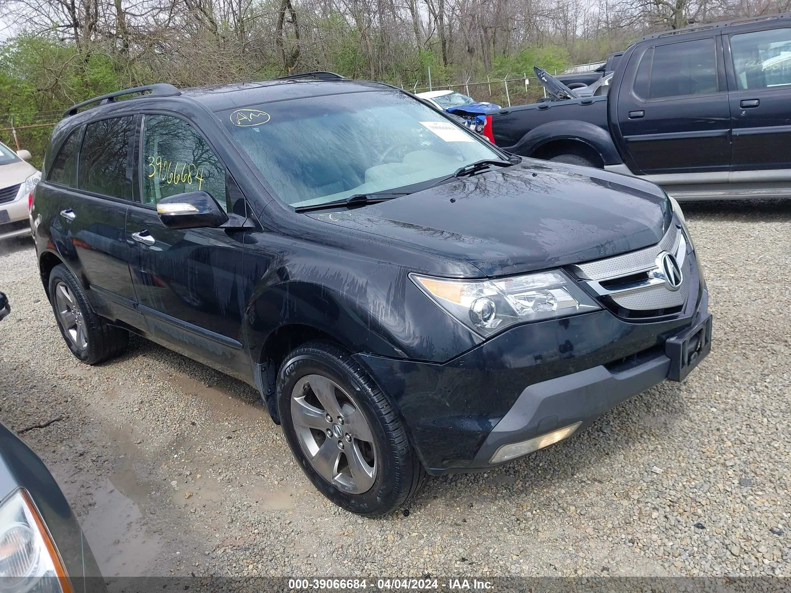 ACURA MDX 2009 2hnyd28749h500783