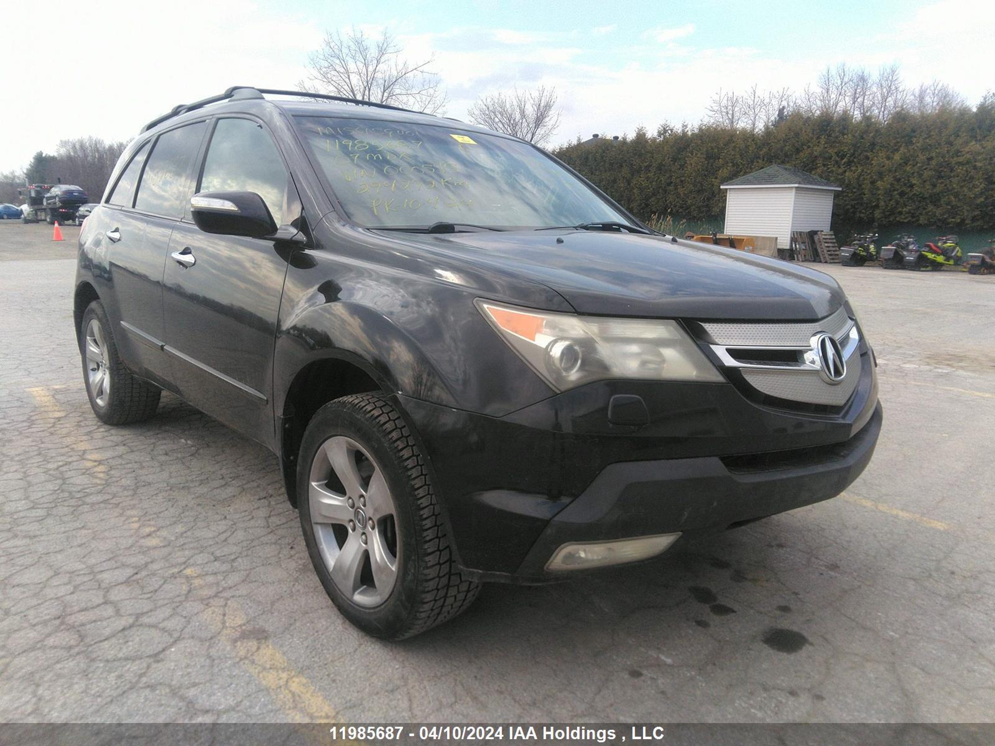 ACURA MDX 2007 2hnyd28807h000545