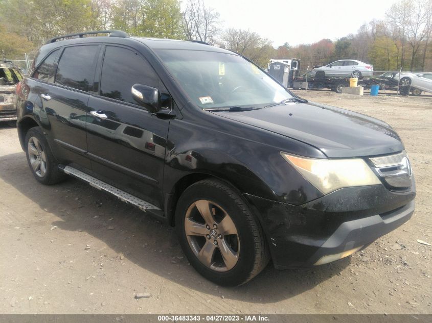 ACURA MDX 2007 2hnyd28807h500592