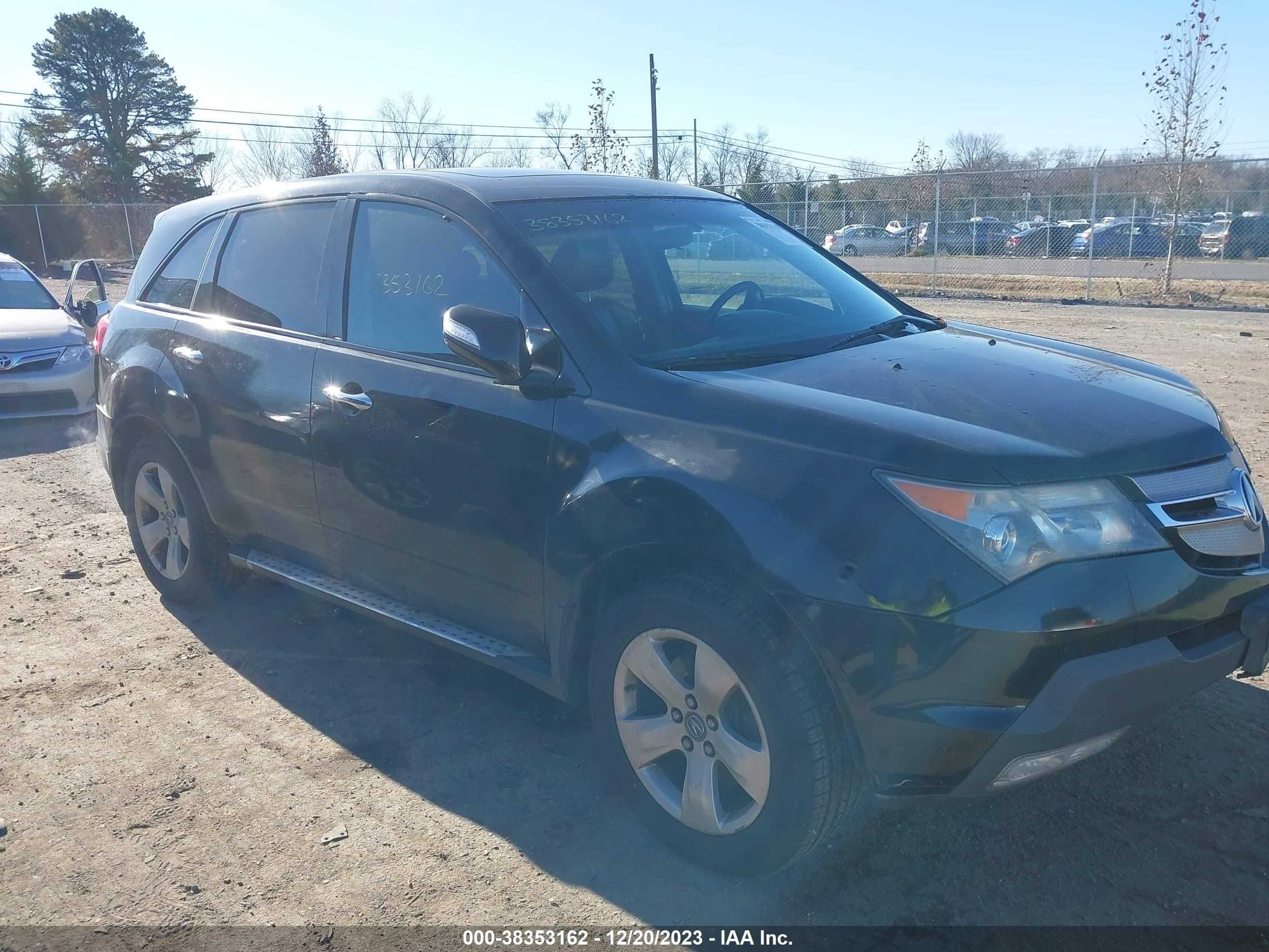 ACURA MDX 2007 2hnyd28817h526909