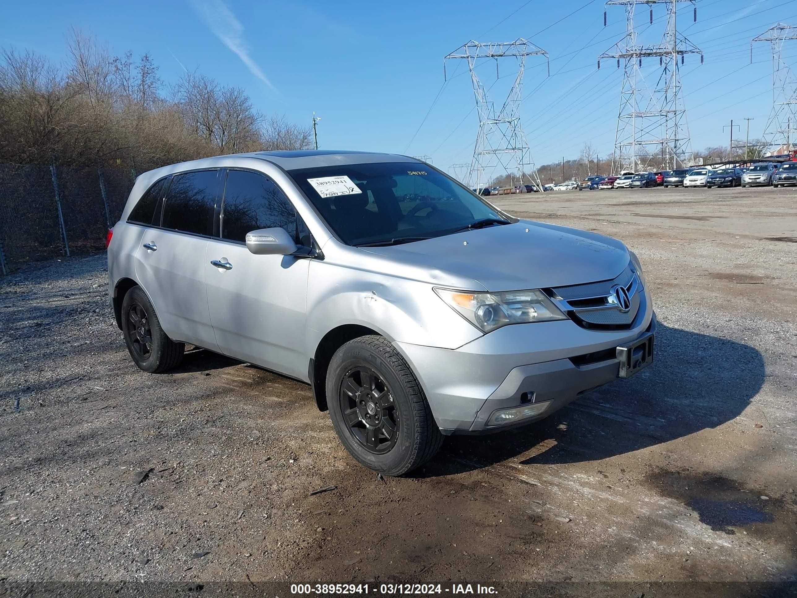 ACURA MDX 2007 2hnyd28817h541815