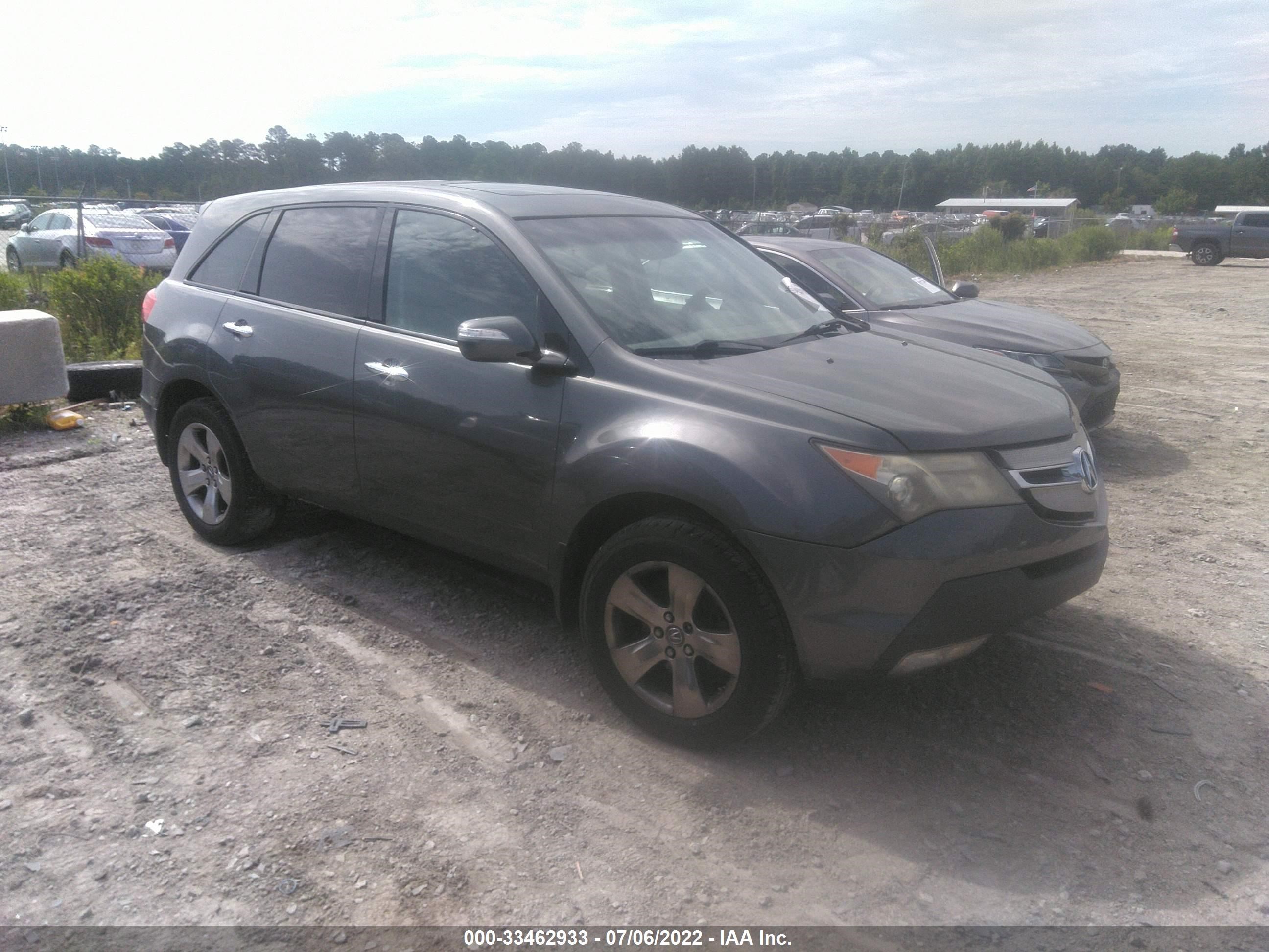 ACURA MDX 2007 2hnyd28827h546554