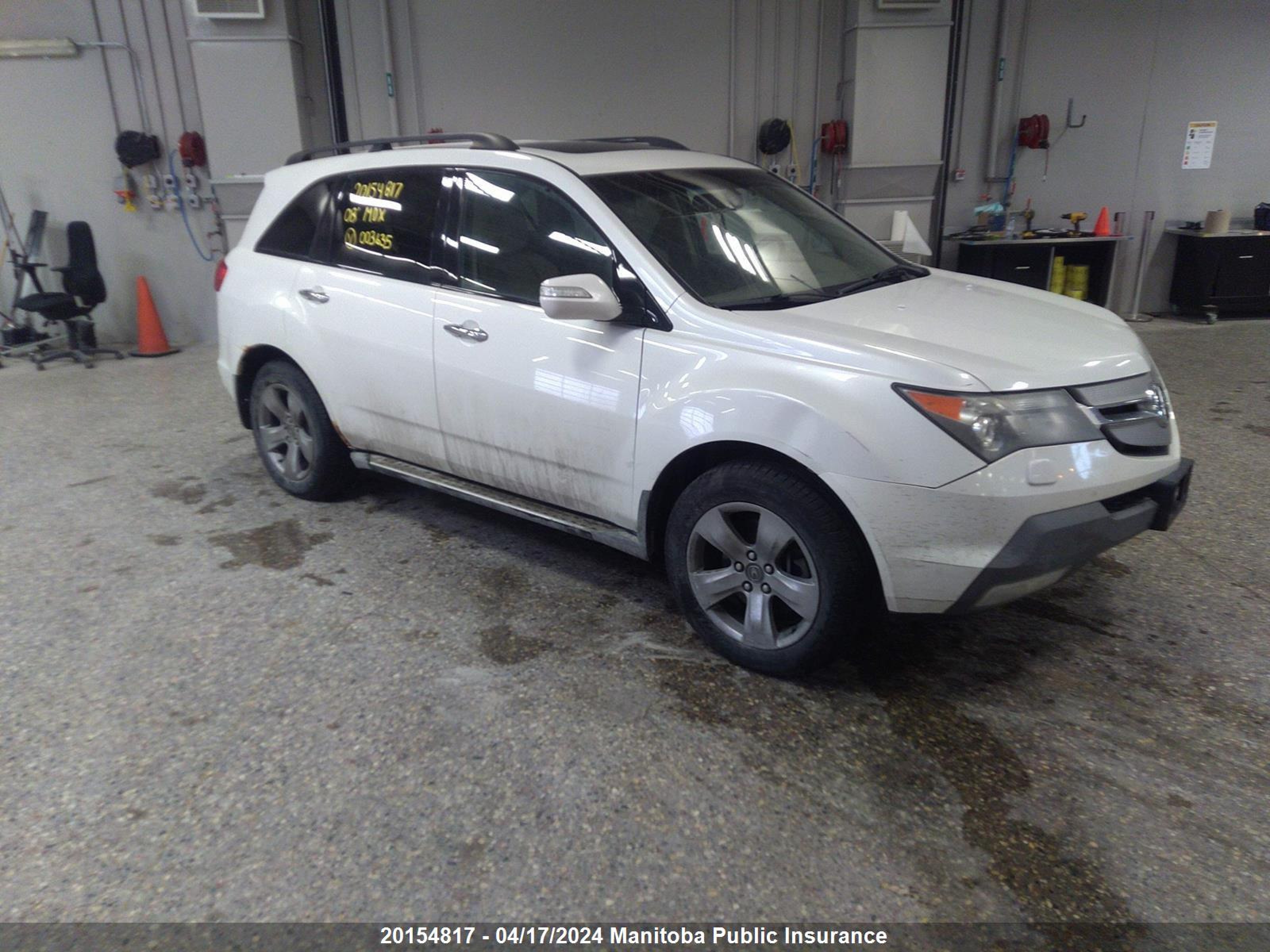 ACURA MDX 2008 2hnyd28838h003635