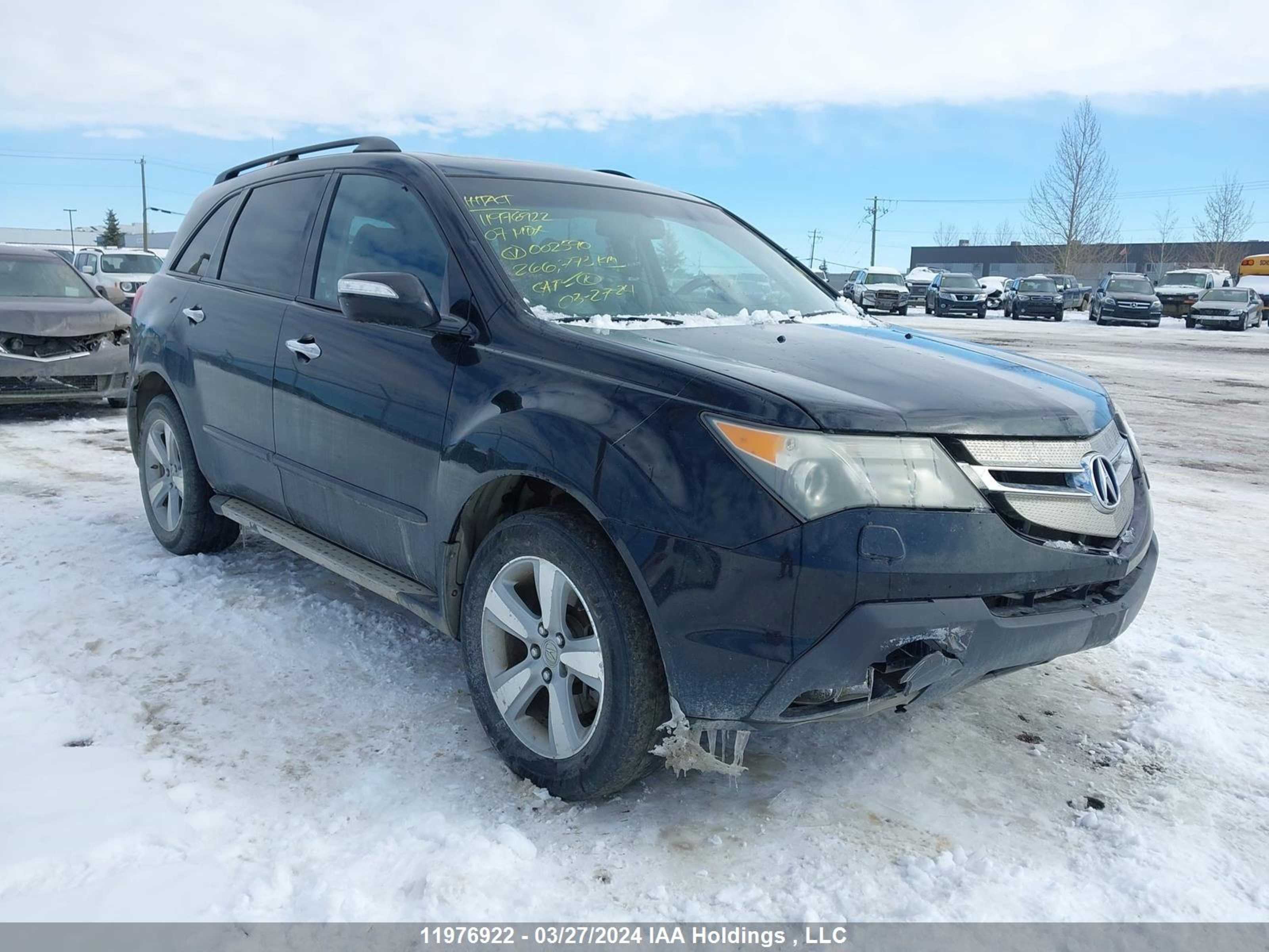 ACURA MDX 2007 2hnyd28847h002590