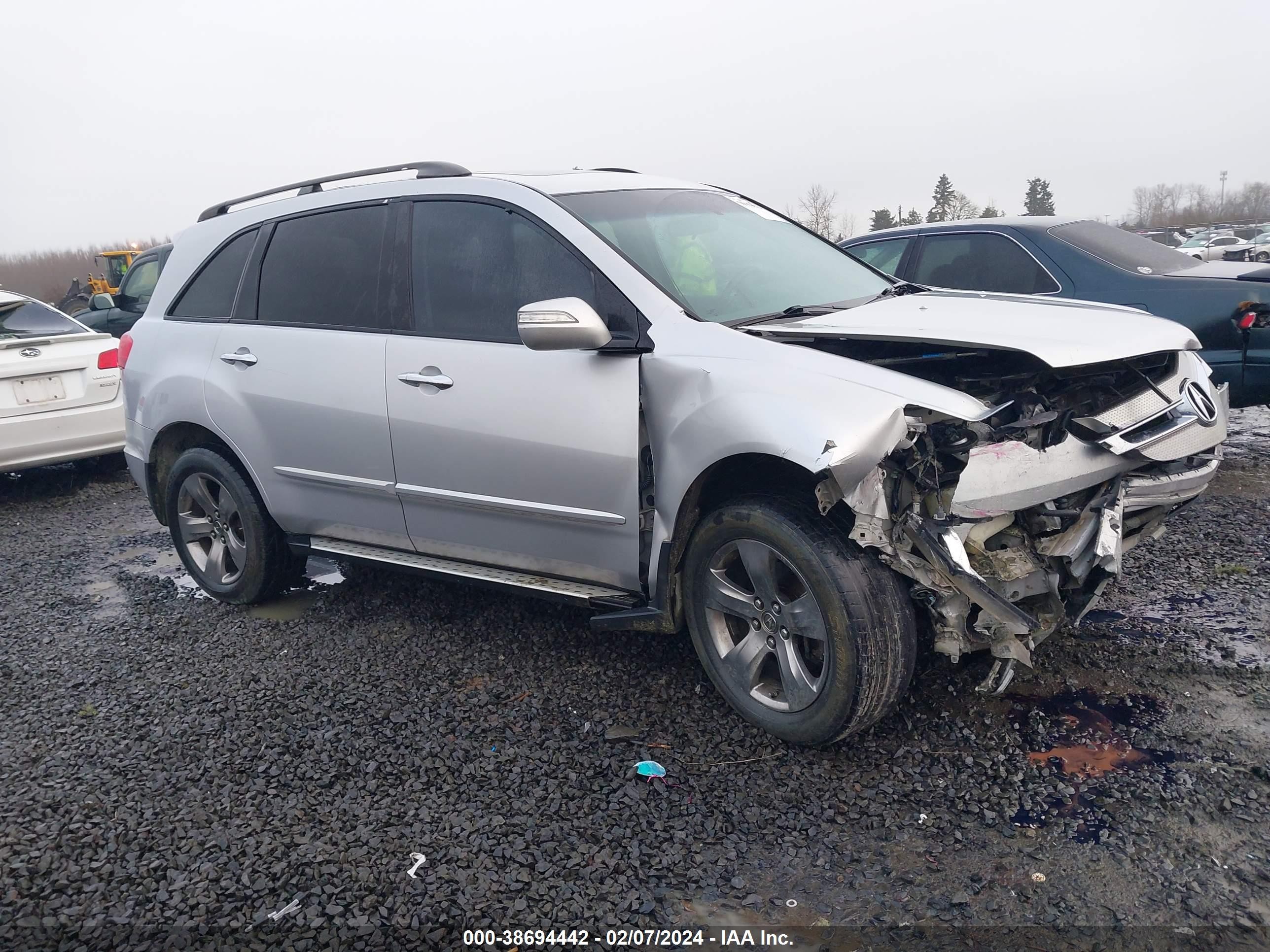 ACURA MDX 2007 2hnyd28857h552087