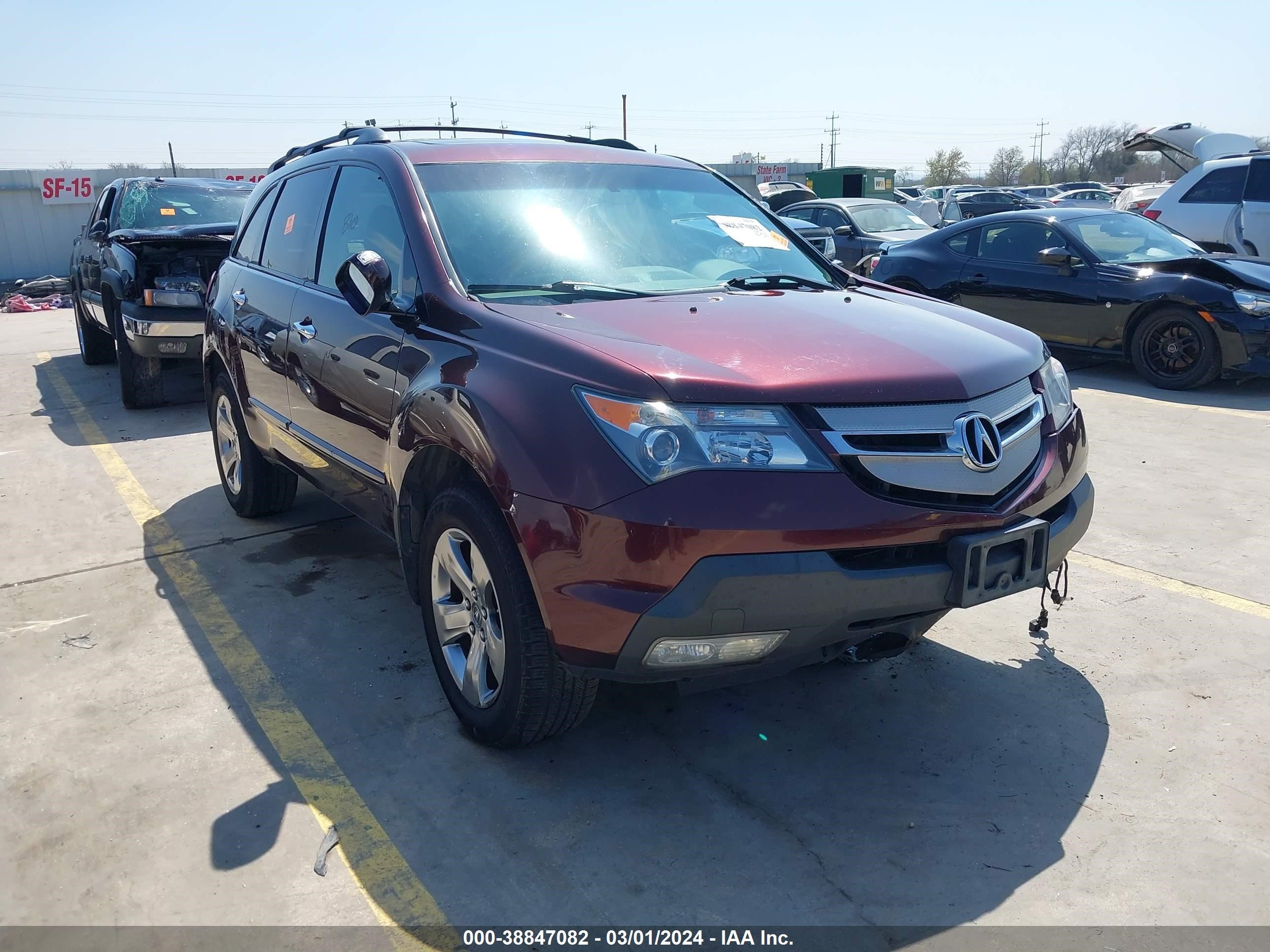 ACURA MDX 2007 2hnyd28857h553109