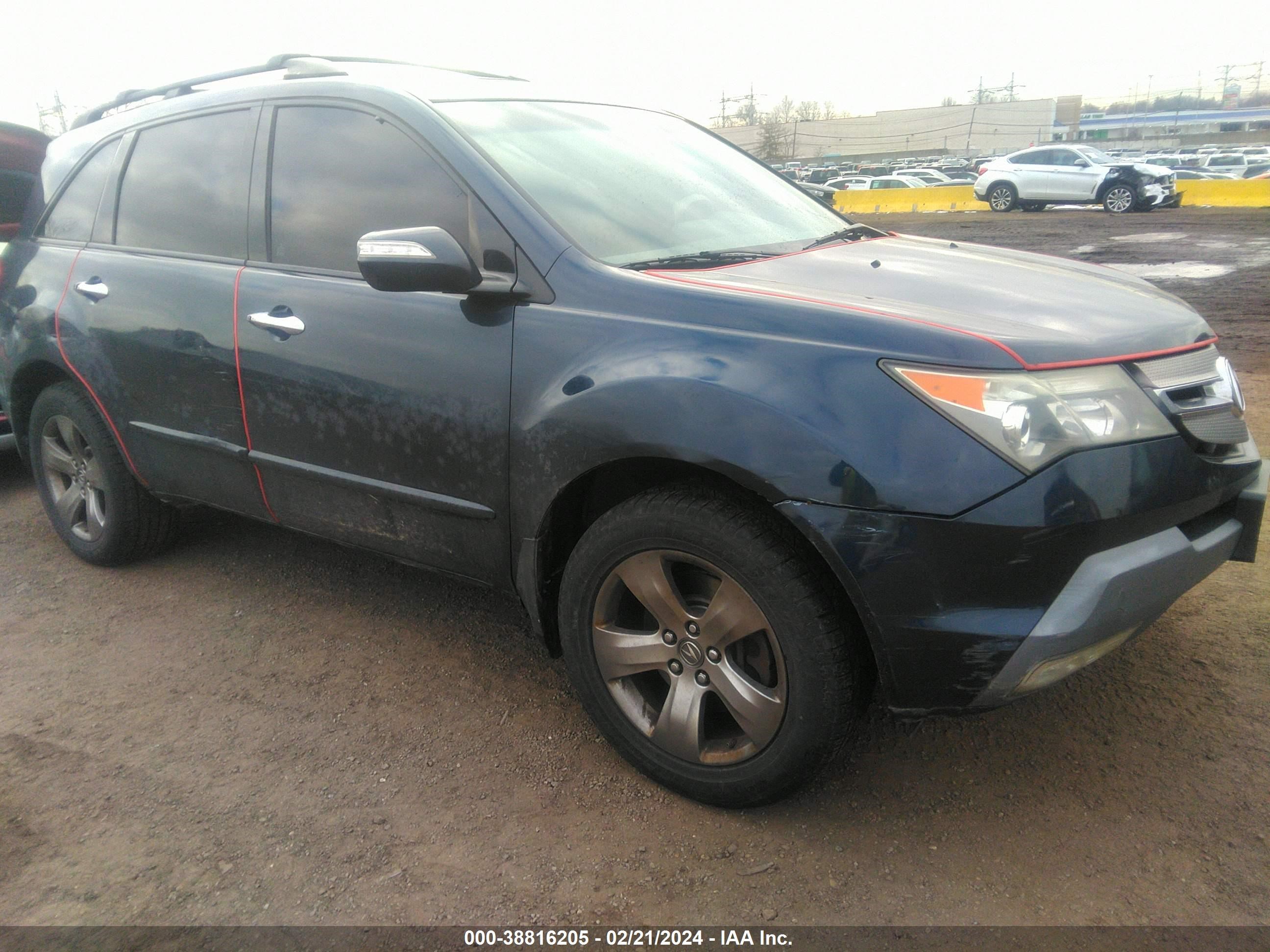 ACURA MDX 2009 2hnyd28859h501515