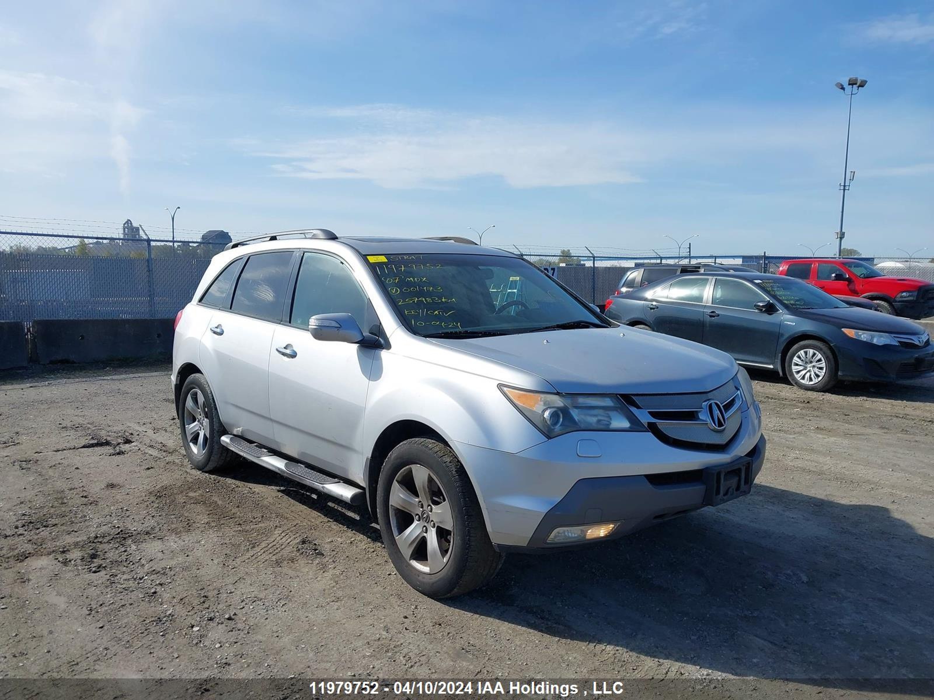 ACURA MDX 2007 2hnyd28867h001473