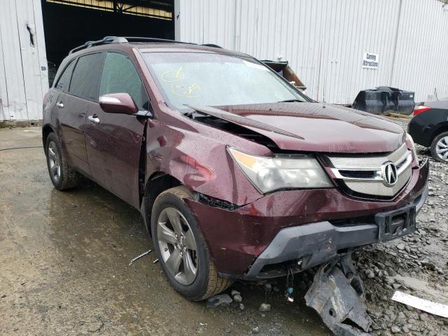 ACURA MDX SPORT 2008 2hnyd28868h542248