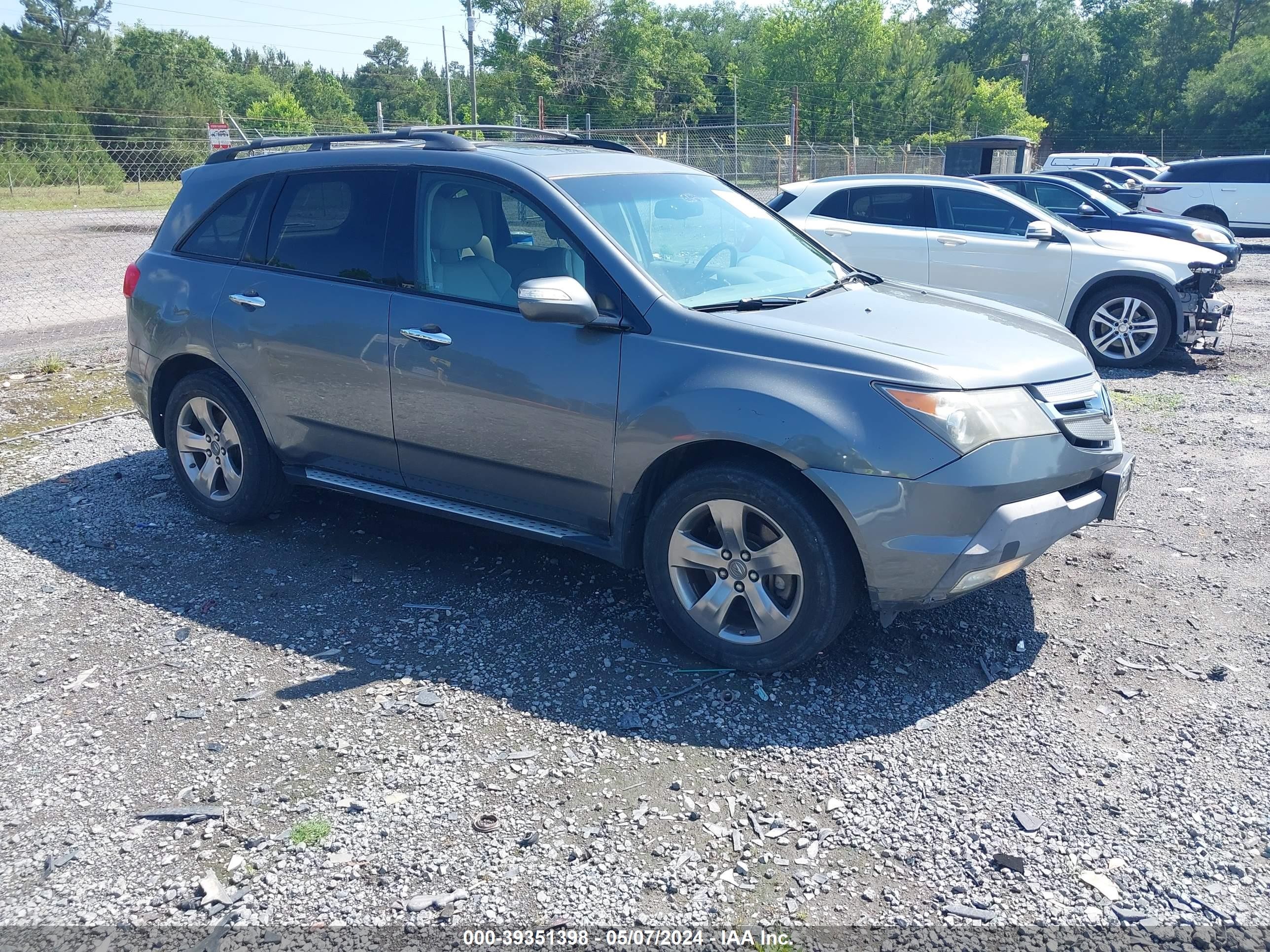 ACURA MDX 2009 2hnyd28879h505906