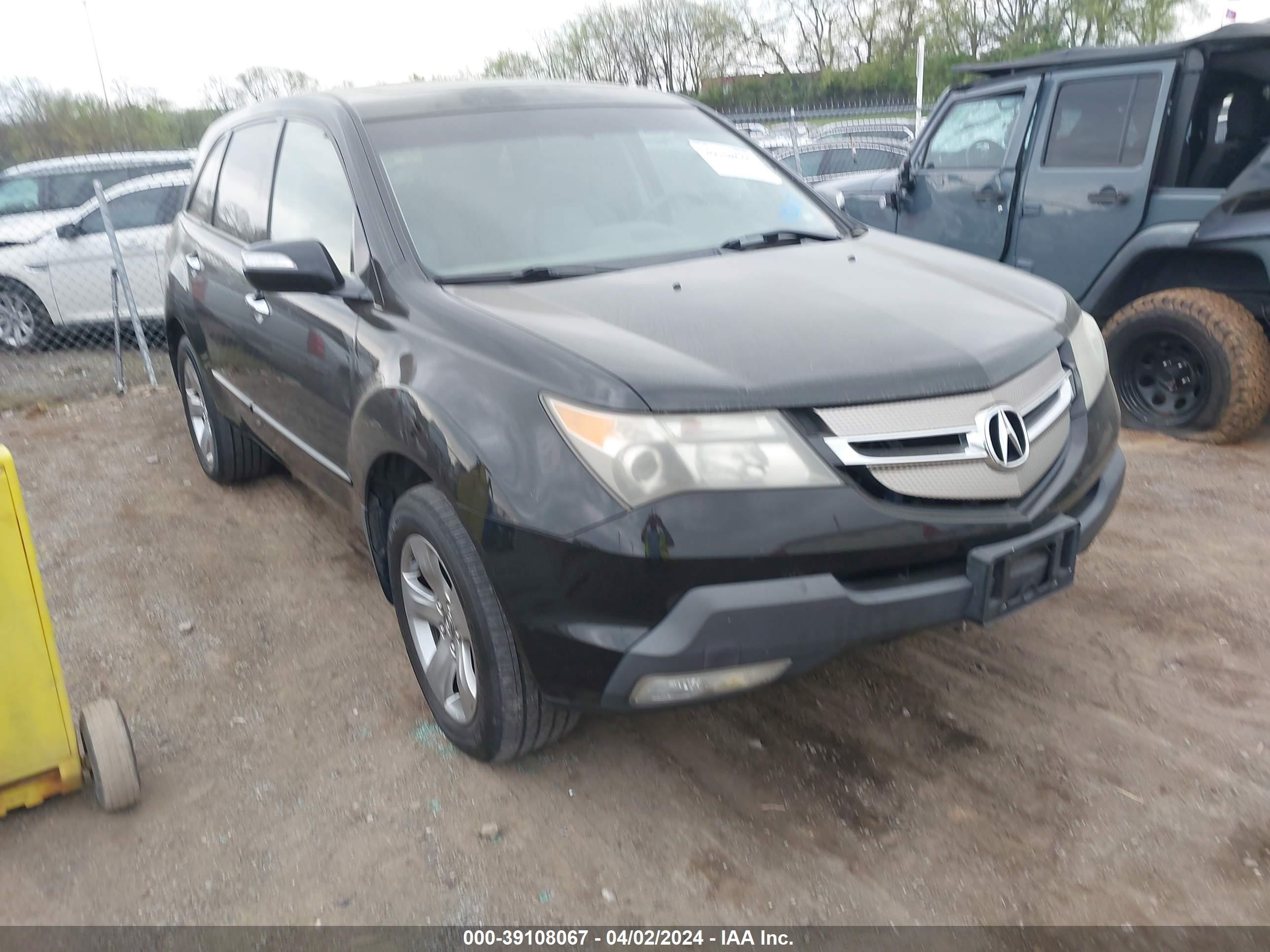 ACURA MDX 2007 2hnyd28887h532657