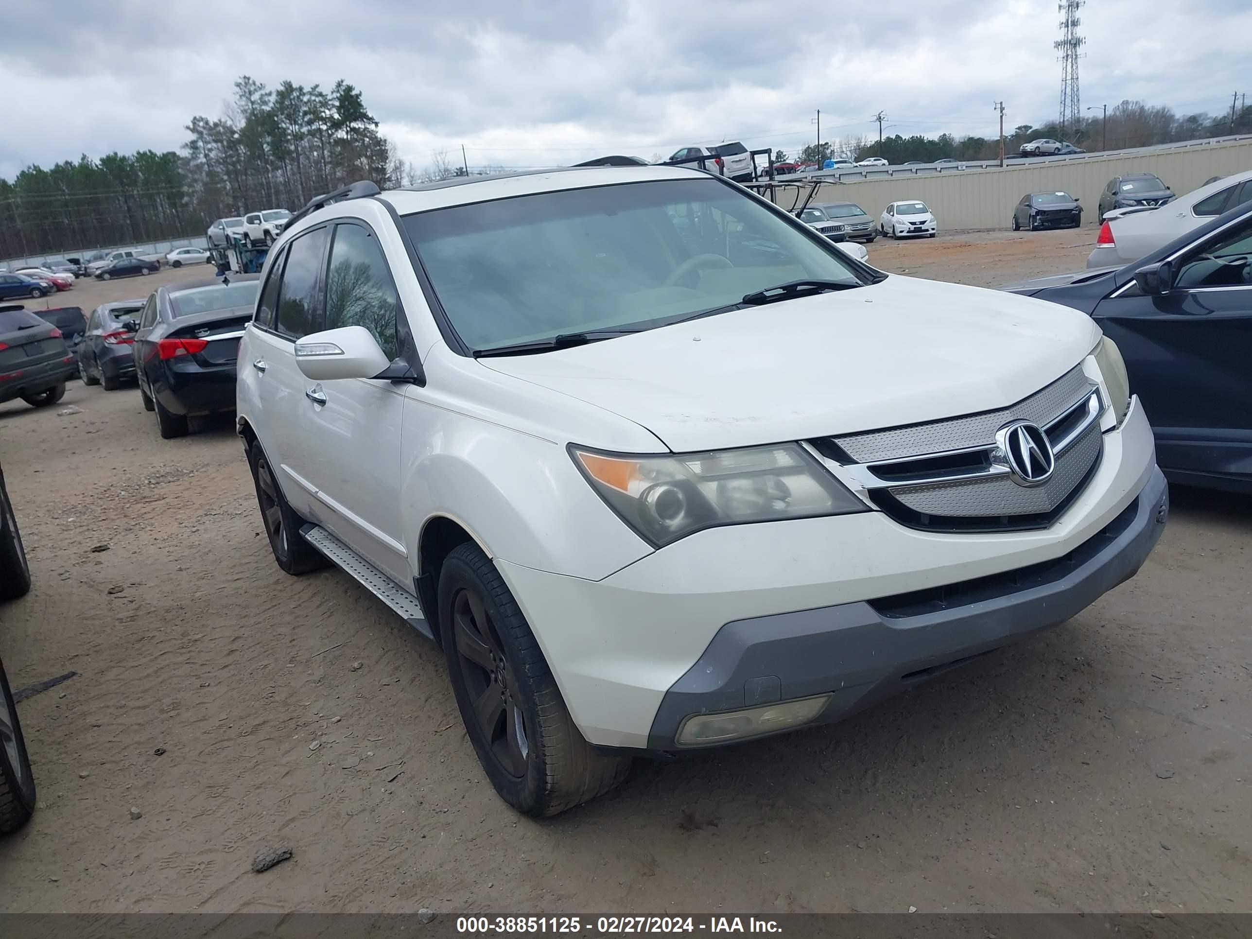 ACURA MDX 2007 2hnyd288x7h519652