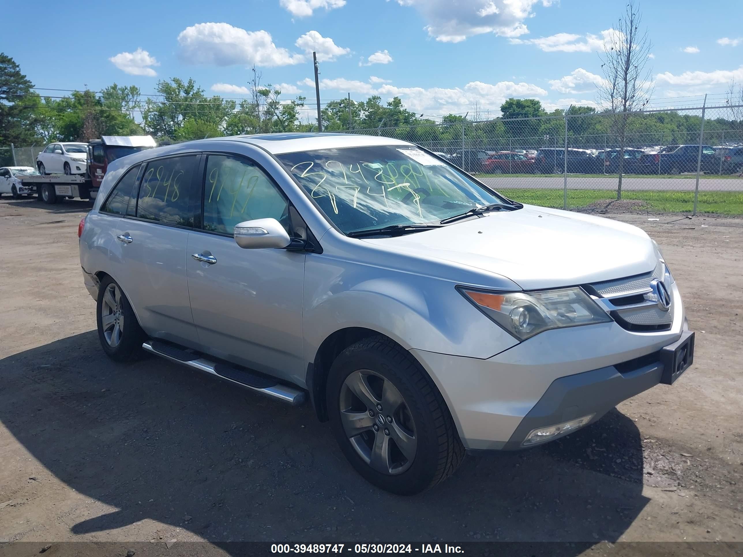 ACURA MDX 2007 2hnyd288x7h548391