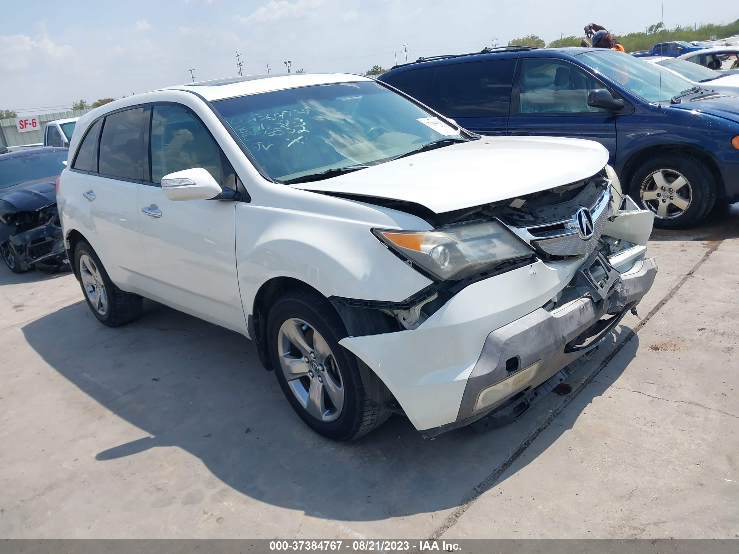 ACURA MDX 2008 2hnyd288x8h506532