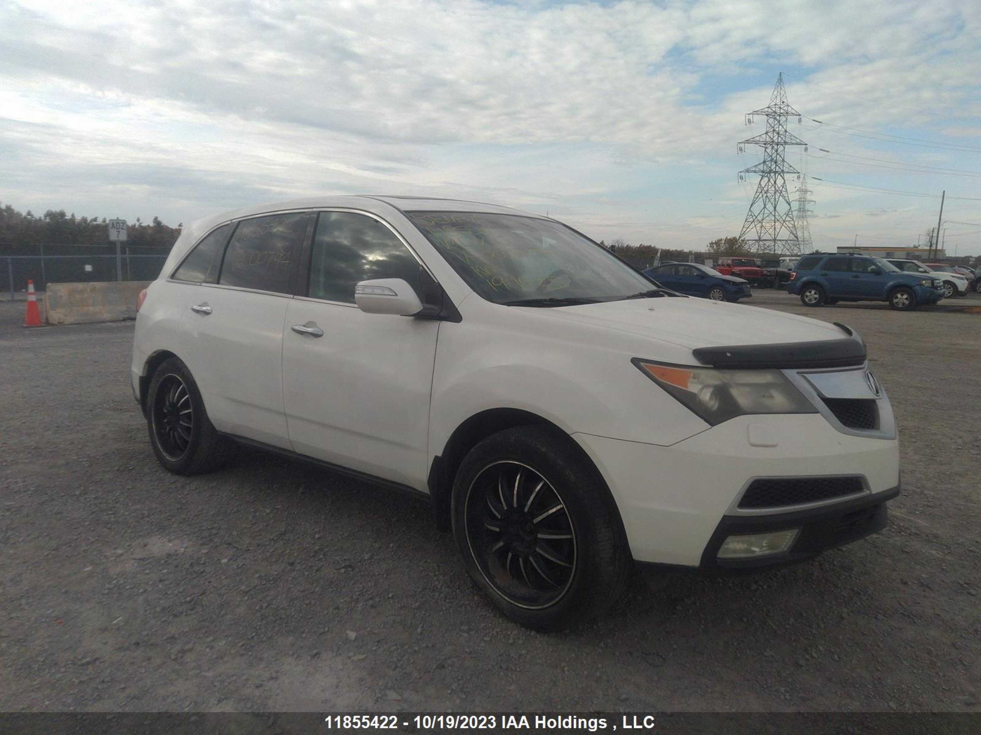 ACURA MDX 2010 2hnyd2h26ah000794