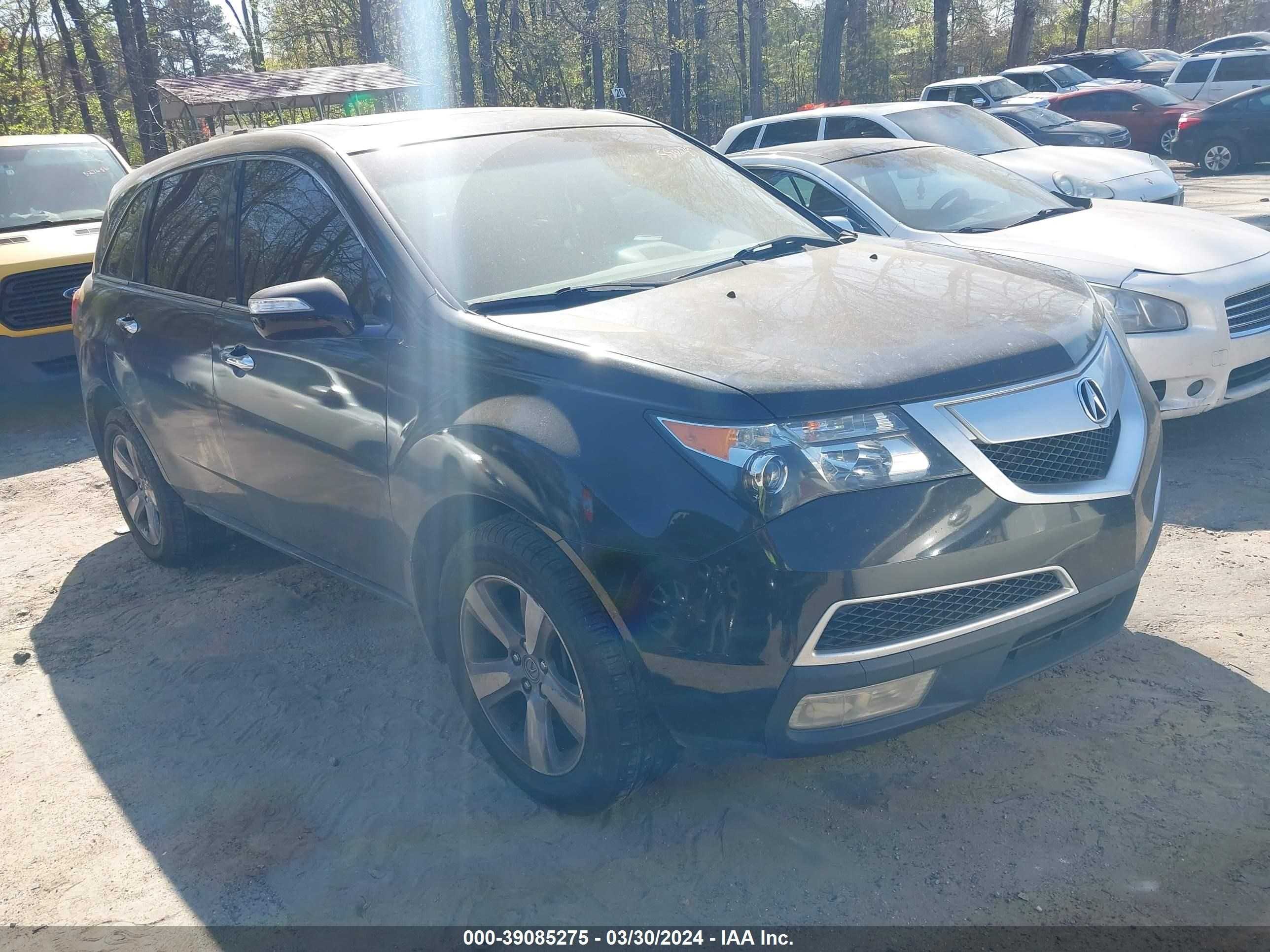 ACURA MDX 2012 2hnyd2h33ch550739